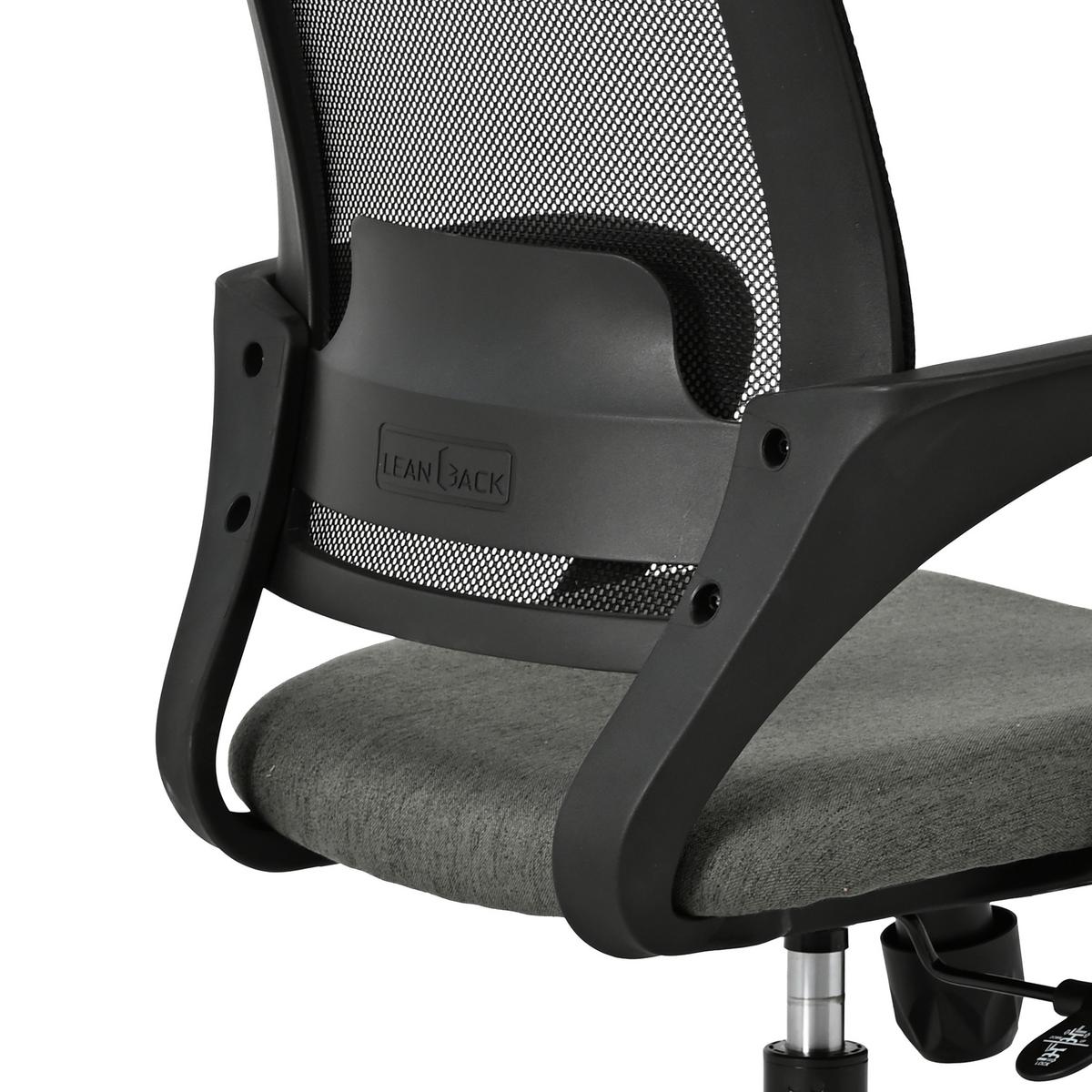 Drehstuhl Billy 2 Grau/schwarz B: 67 Cm - Schwarz/Grau, MODERN, Kunststoff/Textil (67/121/66cm)