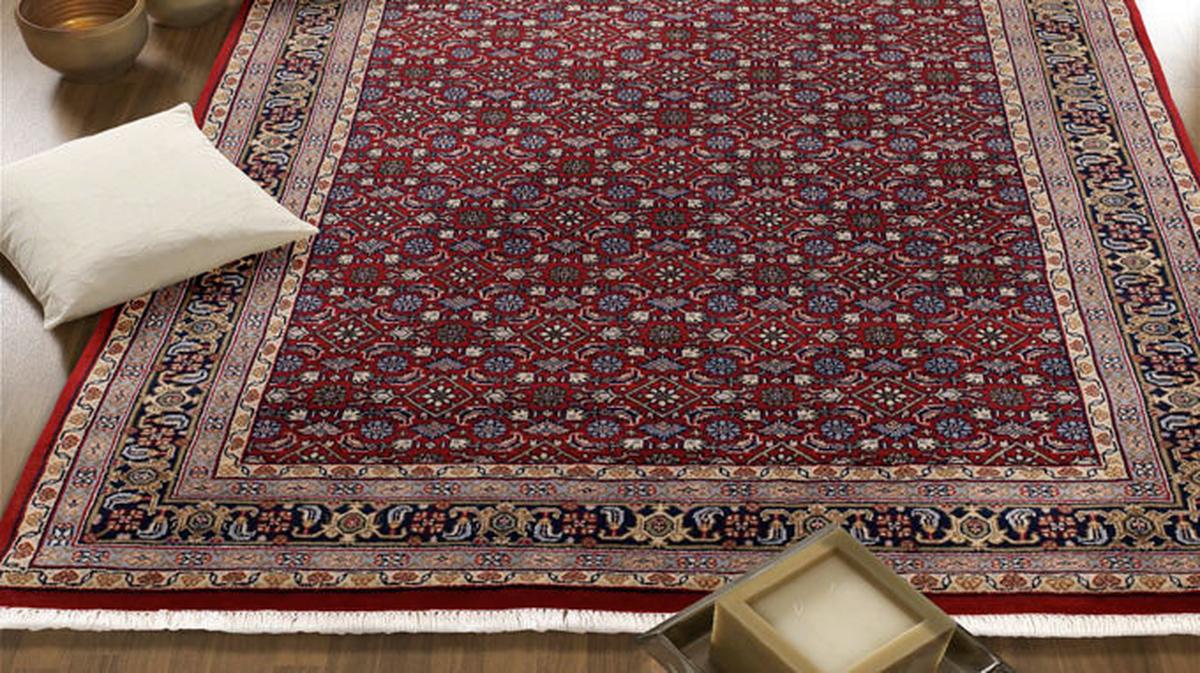 Orientalischer Webteppich Blau/rot Herati 60x90 Cm - Blau/Rot, KONVENTIONELL, Textil (60/90cm) - Cazaris