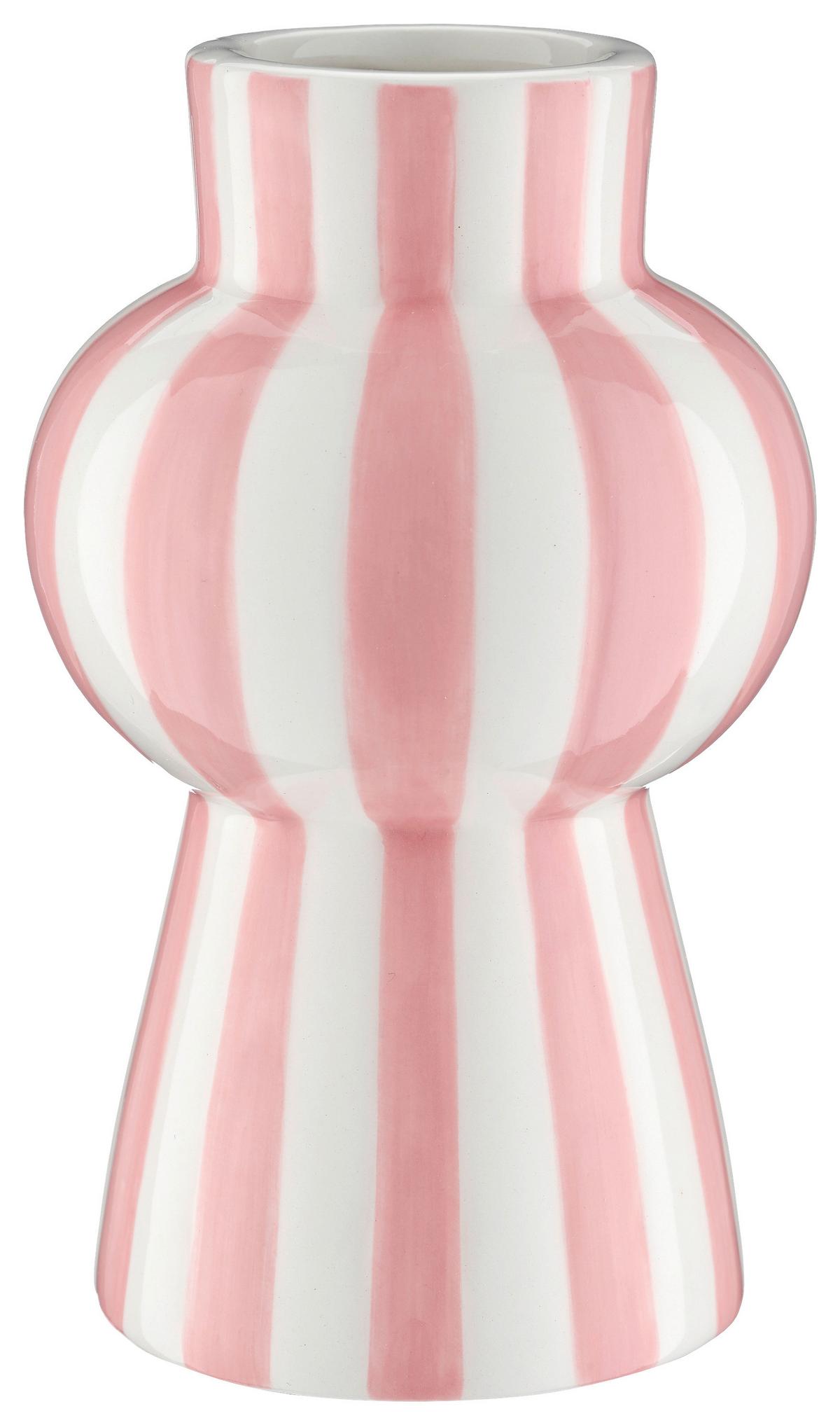 Váza MIAMI I - růžová, Basics, sklo (8/14/8cm) - Mömax