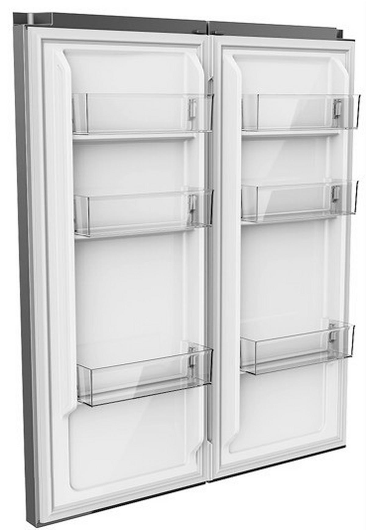 Side-By-Side Nabo Smi 5535 - Dunkelgrau, Basics, Metall (90,5/190,2/59,7cm) - Nabo