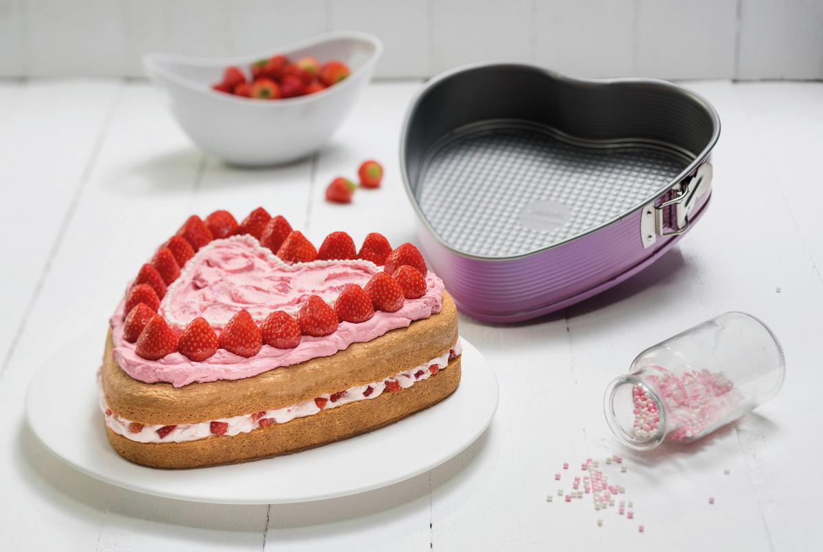 Backform Alisa - Hellrosa, Basics, Metall (28/24cm) - Zenker