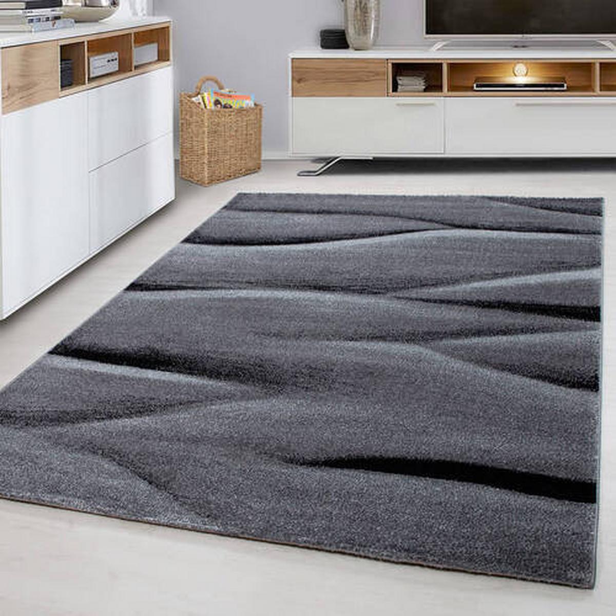 Webteppich Lucca - Schwarz, Trend, Textil (240/340cm) - Novel