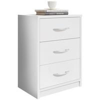 Nachtkästchenweiß H: 54 cm Pepe - Weiß, Basics (38,5/54/28,2cm) - P & B