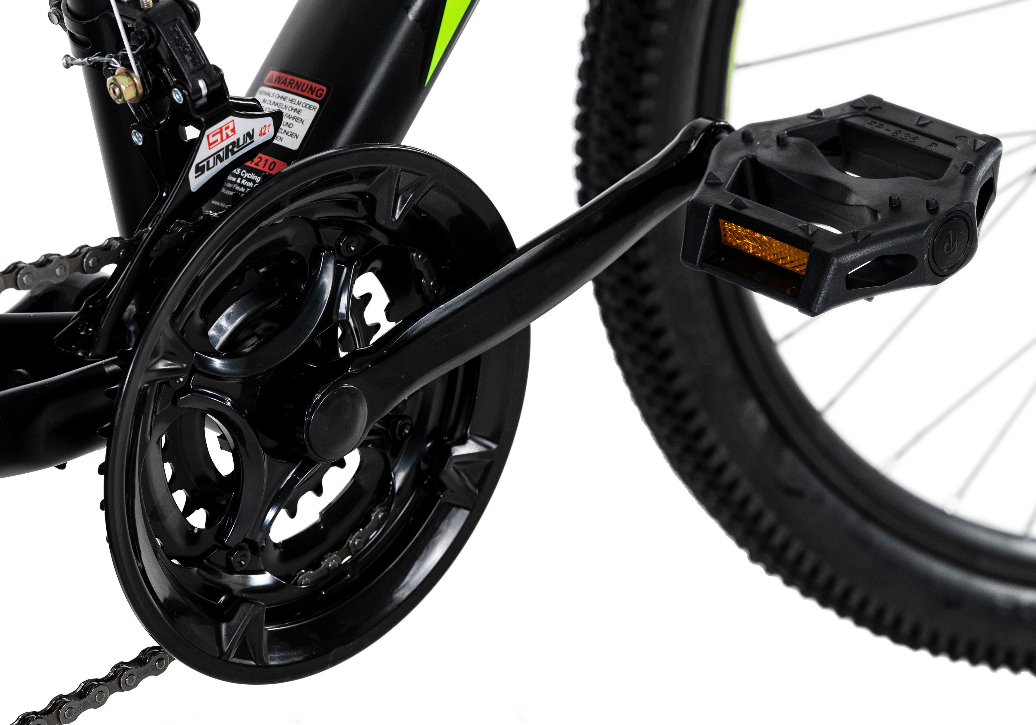 Mountainbike Hardtail 29 Zoll Catappa 21 Gänge - Schwarz/Grün, Basics, Metall (134/20,5/74cm)