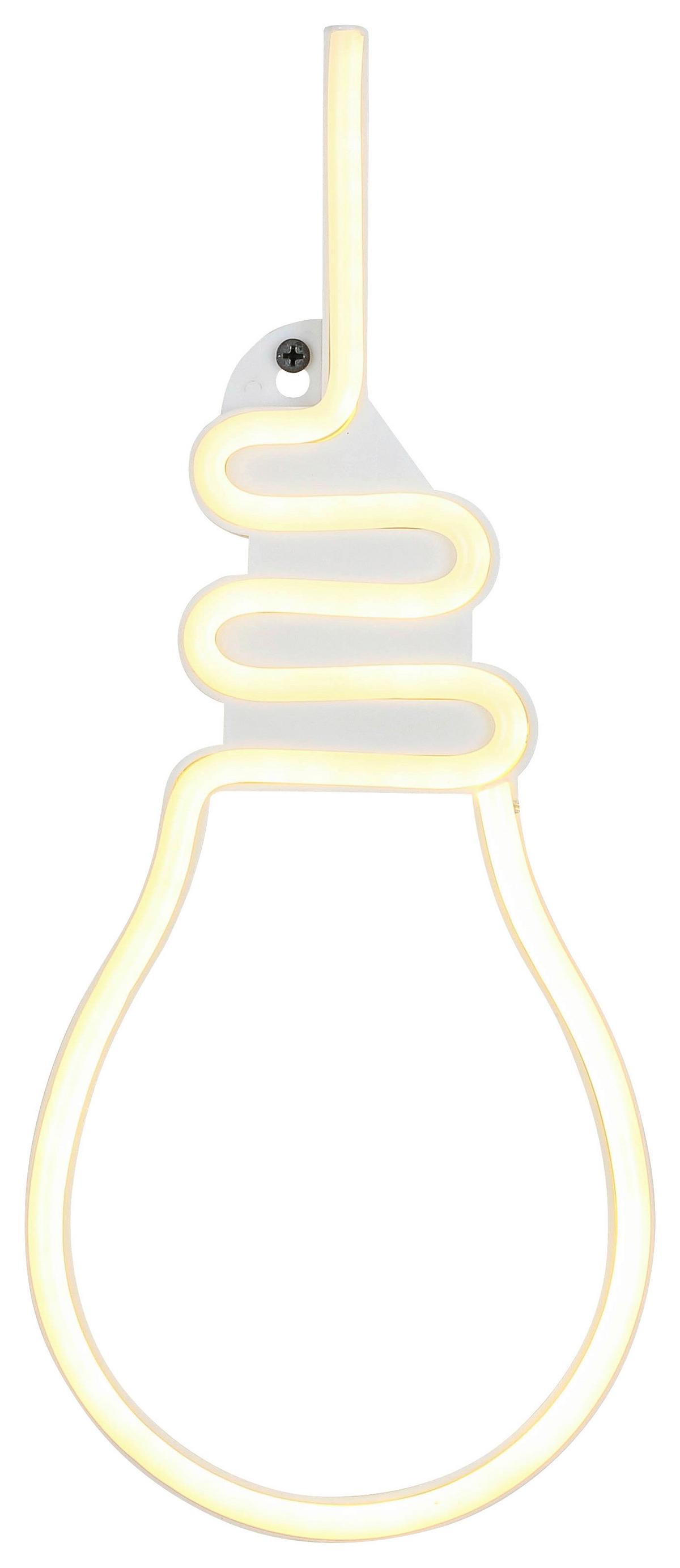 Led-dekoleuchte Eloise - Weiß, KONVENTIONELL, Kunststoff (35/14,5/1,7cm) - Luca Bessoni