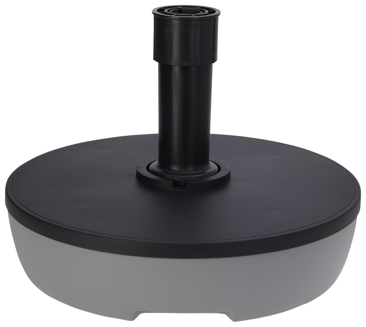 Schirmständer Kunststoff für DM 49,5 cm Grau - Dunkelgrau/Hellgrau, Basics, Kunststoff (49,5/14,5cm)