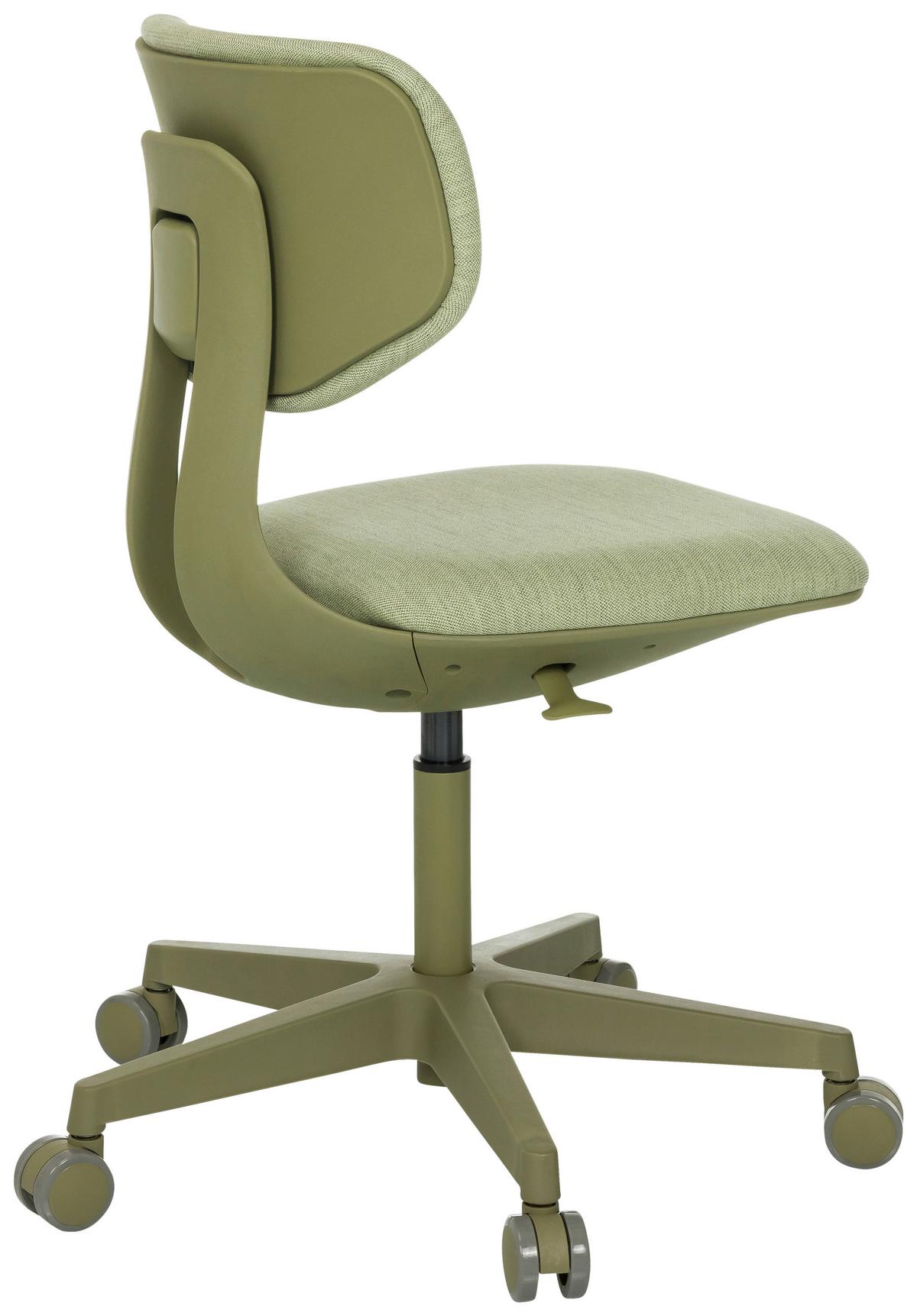 Jugenddrehstuhl Kid Colore Grün B: 51 cm - Grün, MODERN, Kunststoff/Textil (51/72 - 87/51cm) - MID.YOU