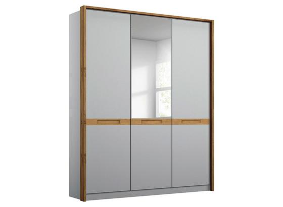 Drehtürenschrank Rangun B: 136 cm Grau - Grau, Basics, Holz/Holzwerkstoff (136/197/55cm) Drehtürenschrank Rangun B: 136 cm Grau - Grau, Basics, Holz/Holzwerkstoff (136/197/55cm)
