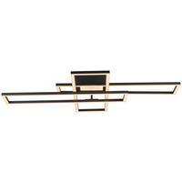 LED-DECKENLEUCHTE ALPHA - Schwarz, Design, Kunststoff/Metall (99,2/69,4/11,5cm) - Luca Bessoni