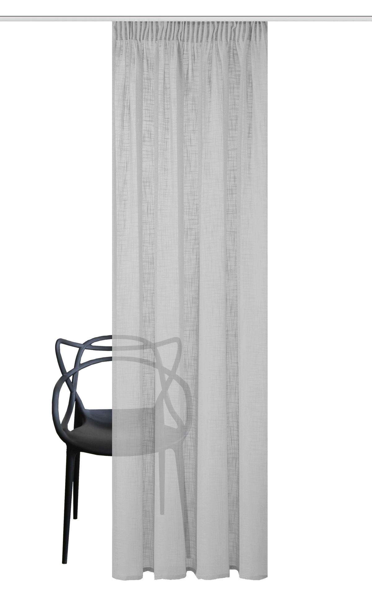 Fertigvorhang Softy - Grau, Basics, Textil (140/225cm)