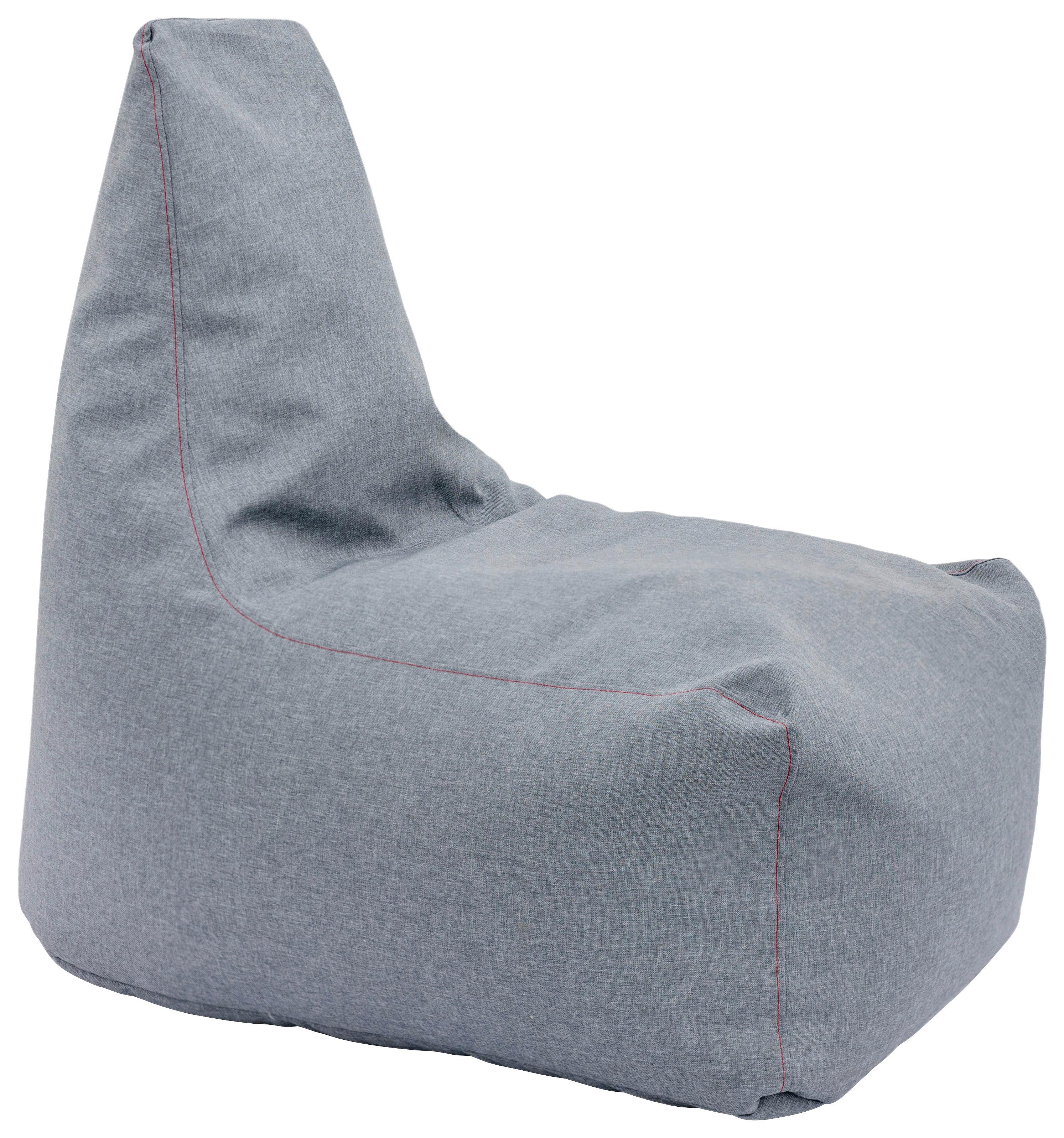 Sitzsack Tina B: ca. 70 cm Grau - Grau, Basics, Textil (70/95/100cm) - Ondega