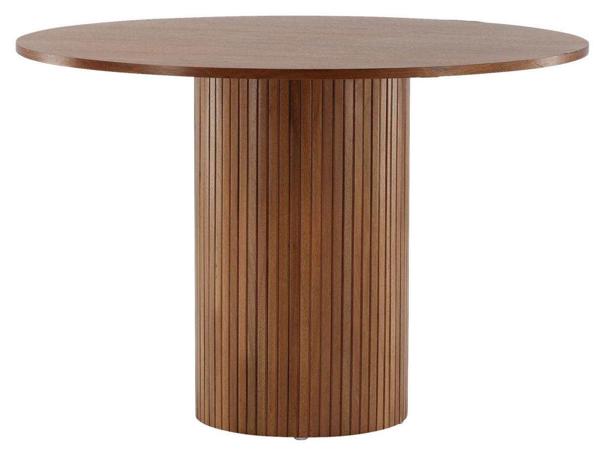 Esstisch Bianca - Walnussfarben, Design, Holzwerkstoff (110/110/75cm) - Livetastic