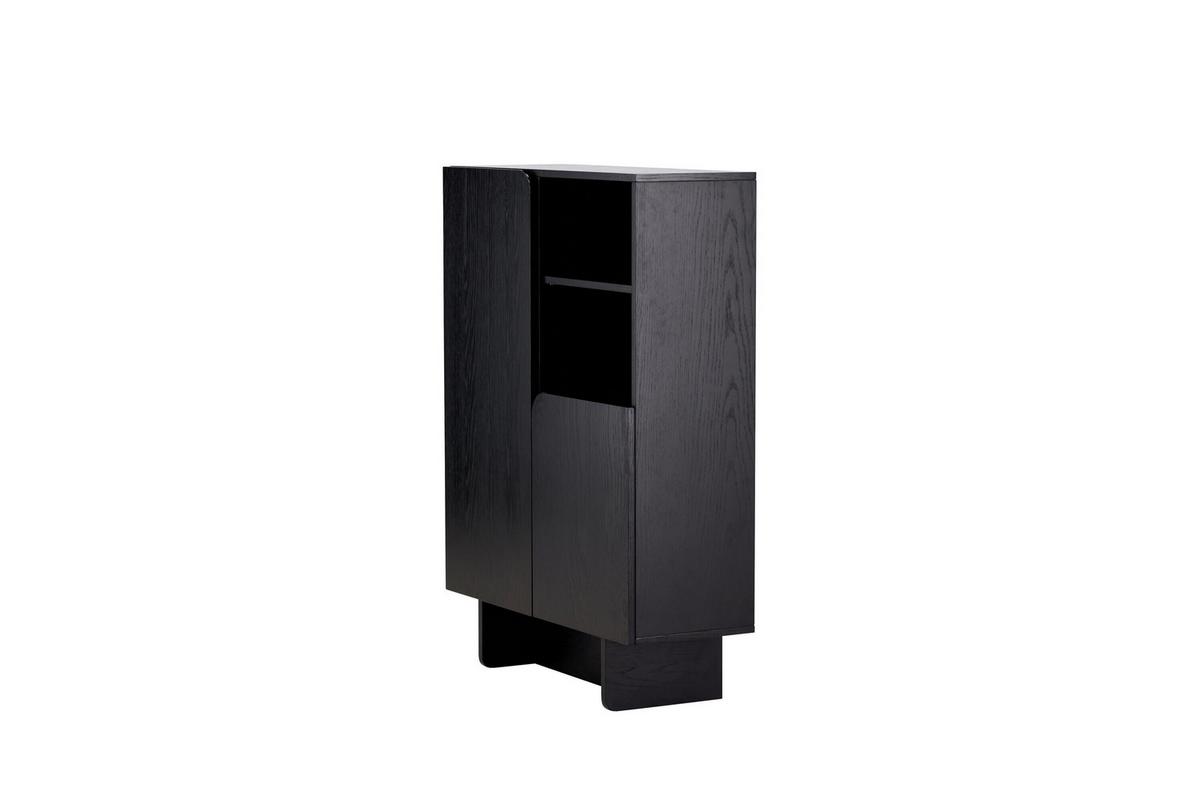 Kommode Tyresö Schwarz B: 80cm - Schwarz, MODERN, Holz (80/110/30cm) - Livetastic