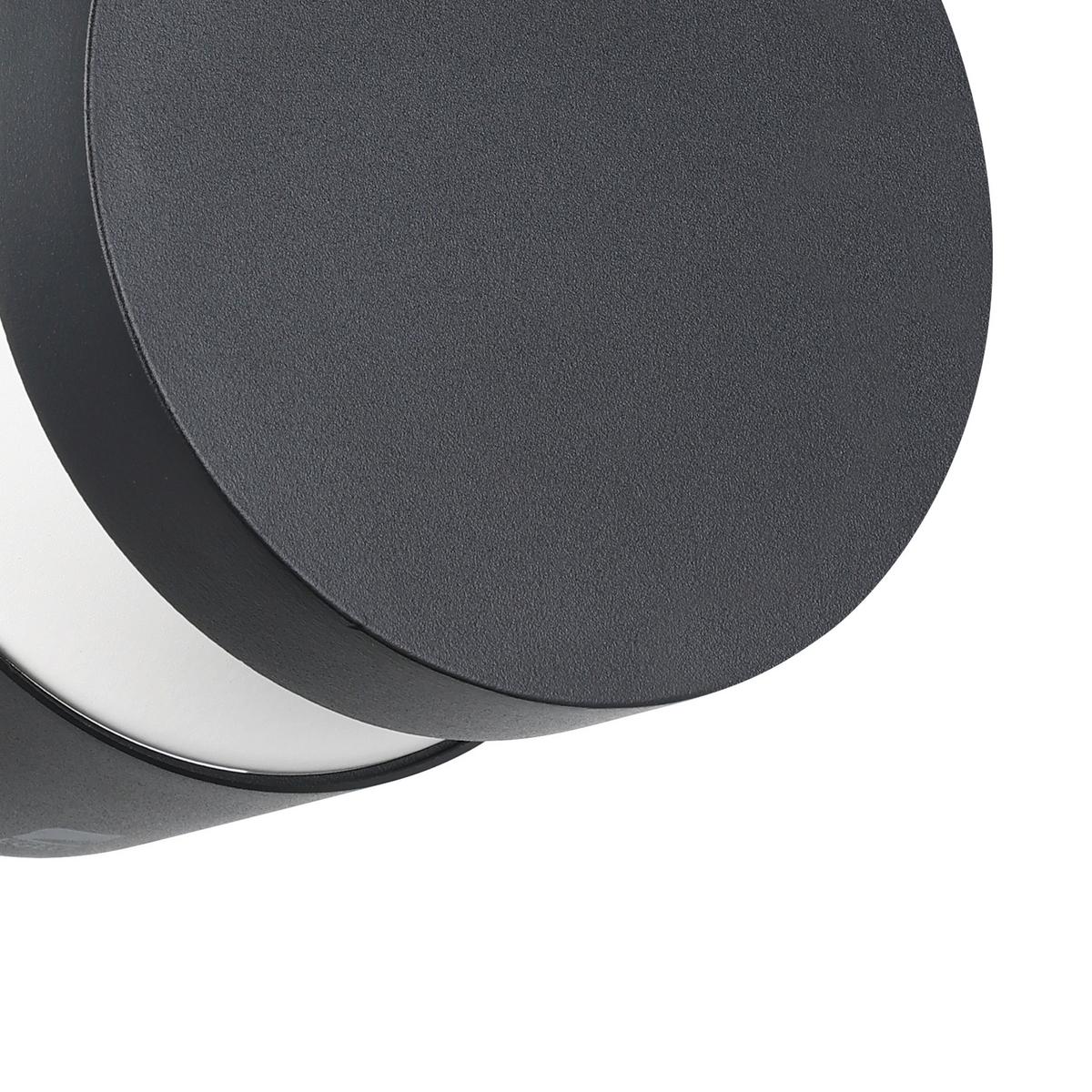 Led-außenleuchte Melzo 11 Watt Aluminium Kunststoff - Transparent/Schwarz, Design, Kunststoff/Metall (13,5/13cm) - Eglo