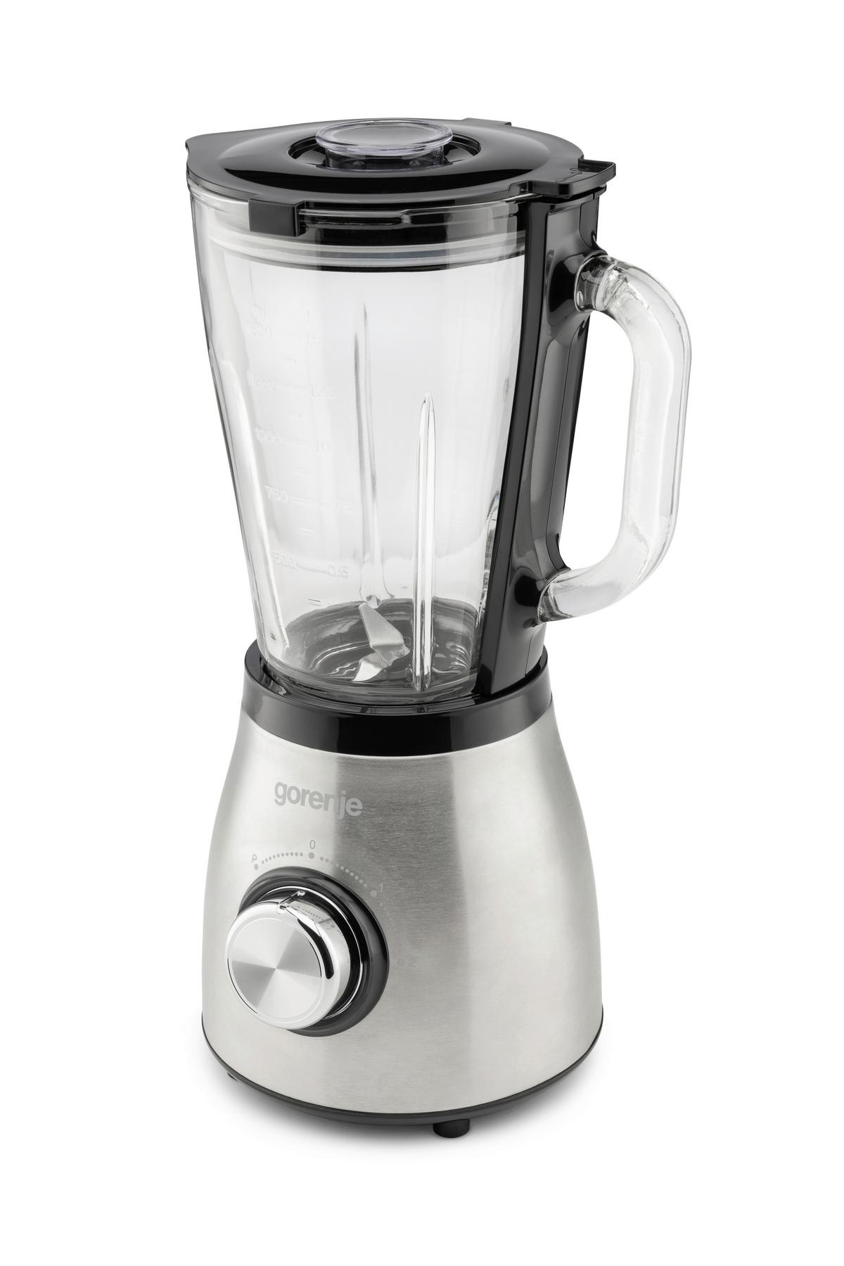 STANDMIXER 800W, 1,5 Liter - Edelstahlfarben, Basics, Glas/Kunststoff (18,5/41,5/17,2cm) - Gorenje