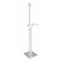 Herrendiener Mark Weiß/Chromfarben B: 46cm - Chromfarben/Weiß, Basics, Metall (46/35/181cm) - Livetastic