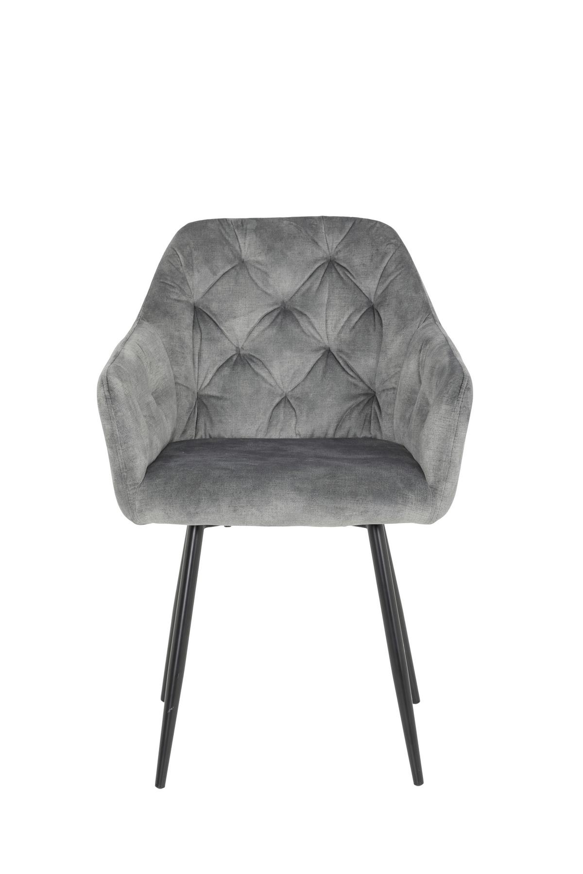 Tischgruppe Jennifer G - Weiß Hochglanz/Schwarz, MODERN, Holzwerkstoff/Textil (140/76/80cm) - MID.YOU