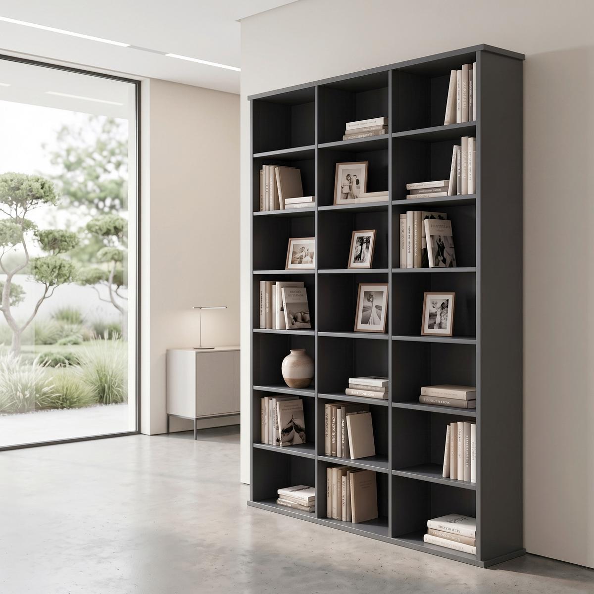 REGAL Megosa Anthrazit - Anthrazit, Design, Holzwerkstoff (105/136/19cm) - MID.YOU