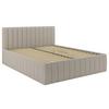 Čalúnená posteľ ORINOCO PL: 180/200 cm, béžová - béžová, Modern, kov/drevo (180/200cm)