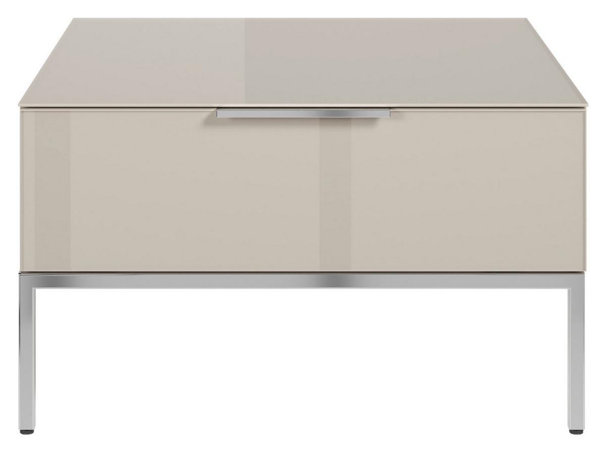KONFERENČNÍ STOLEK SIENA - kašmírová/barvy chromu, Moderní, kov/kompozitní dřevo (70/41/70cm) - Premium Living