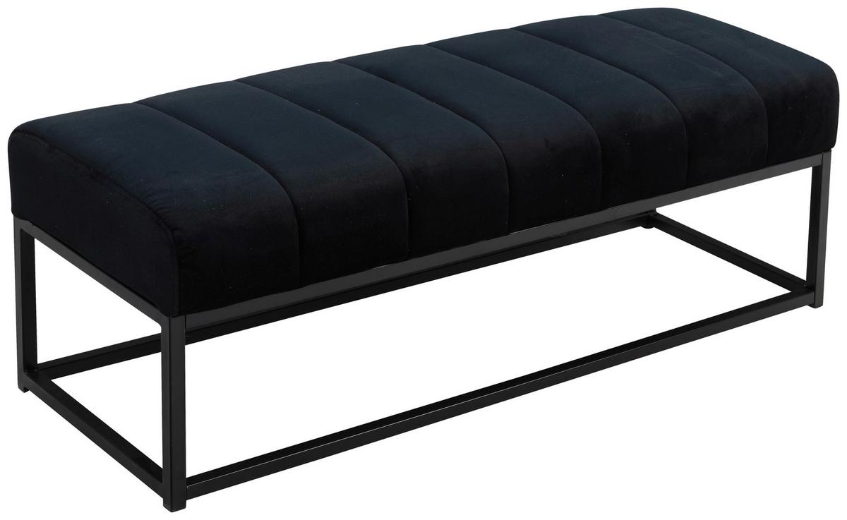 Sitzbank Schwarz, 108 cm - Schwarz, Design, Textil (108/40/40cm) - MID.YOU