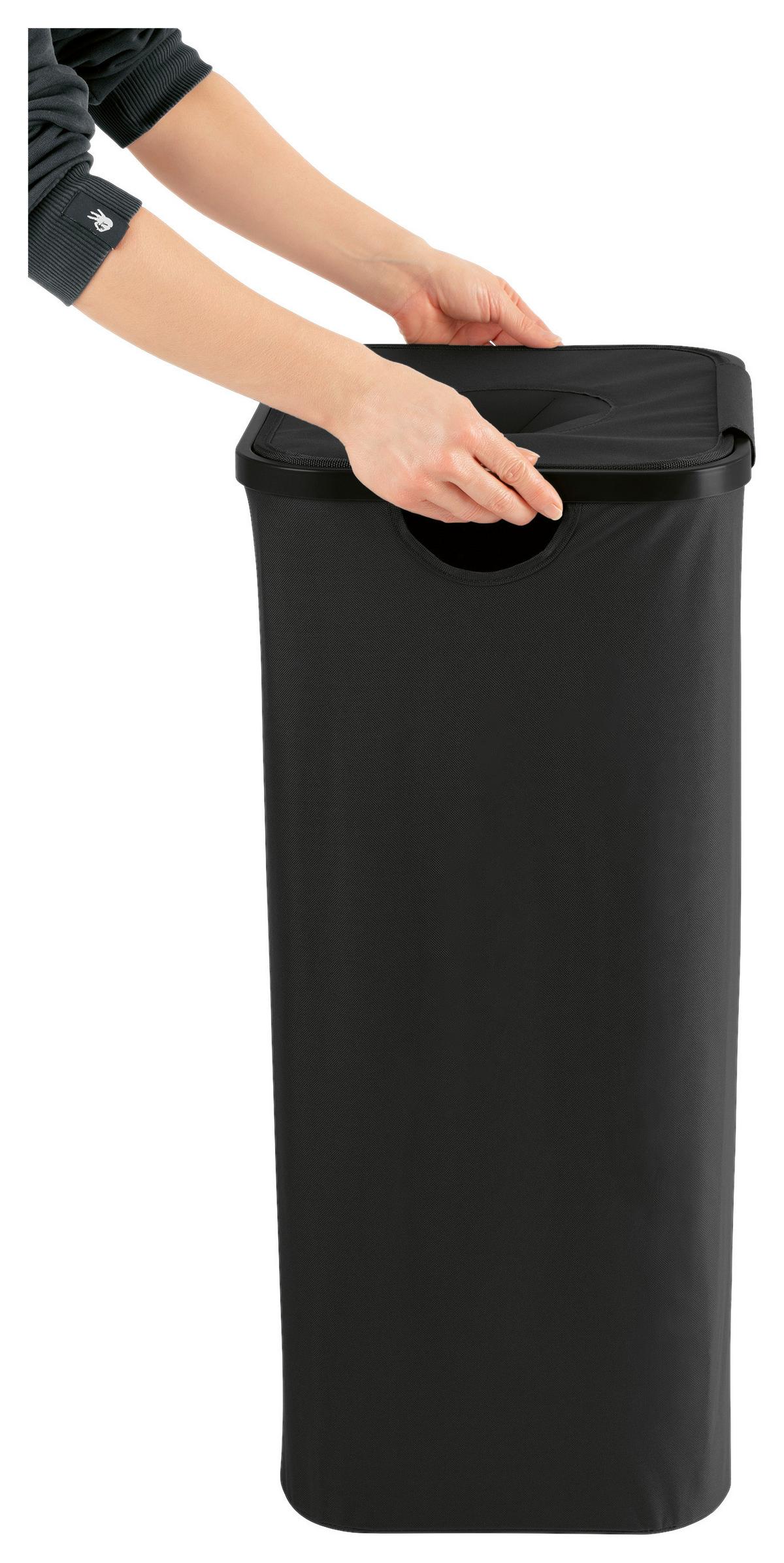 Flaschensammler Easymaxx Schwarz, LxBxH: 40x32,5x74 cm - Schwarz, Basics, Naturmaterialien/Kunststoff (40/32,5/74cm)