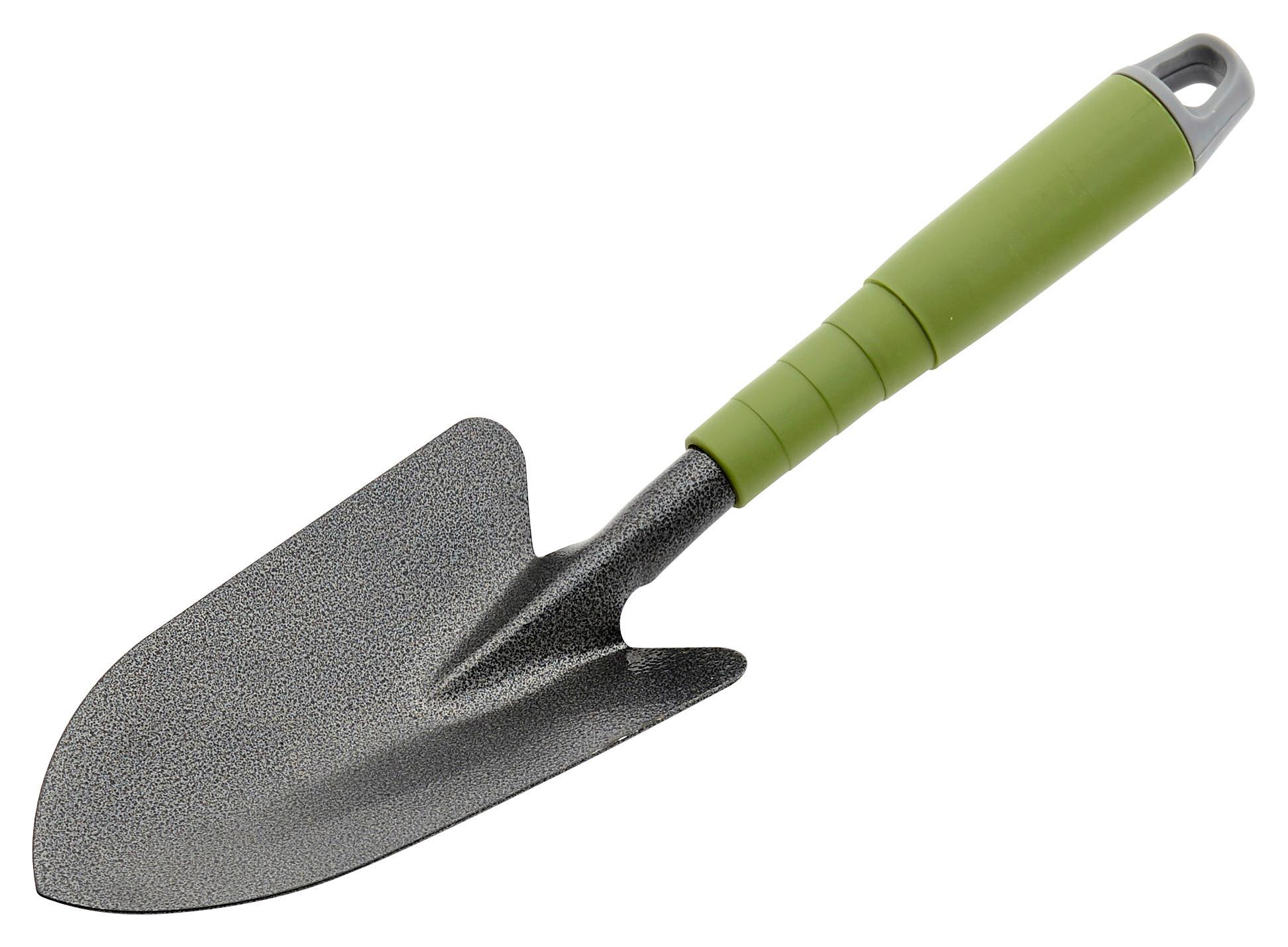 Blumenkelle Lilly Stahl Grün, Mit Aufhängeöse - KONVENTIONELL, Kunststoff/Metall (34/9/4,5cm) - Homezone