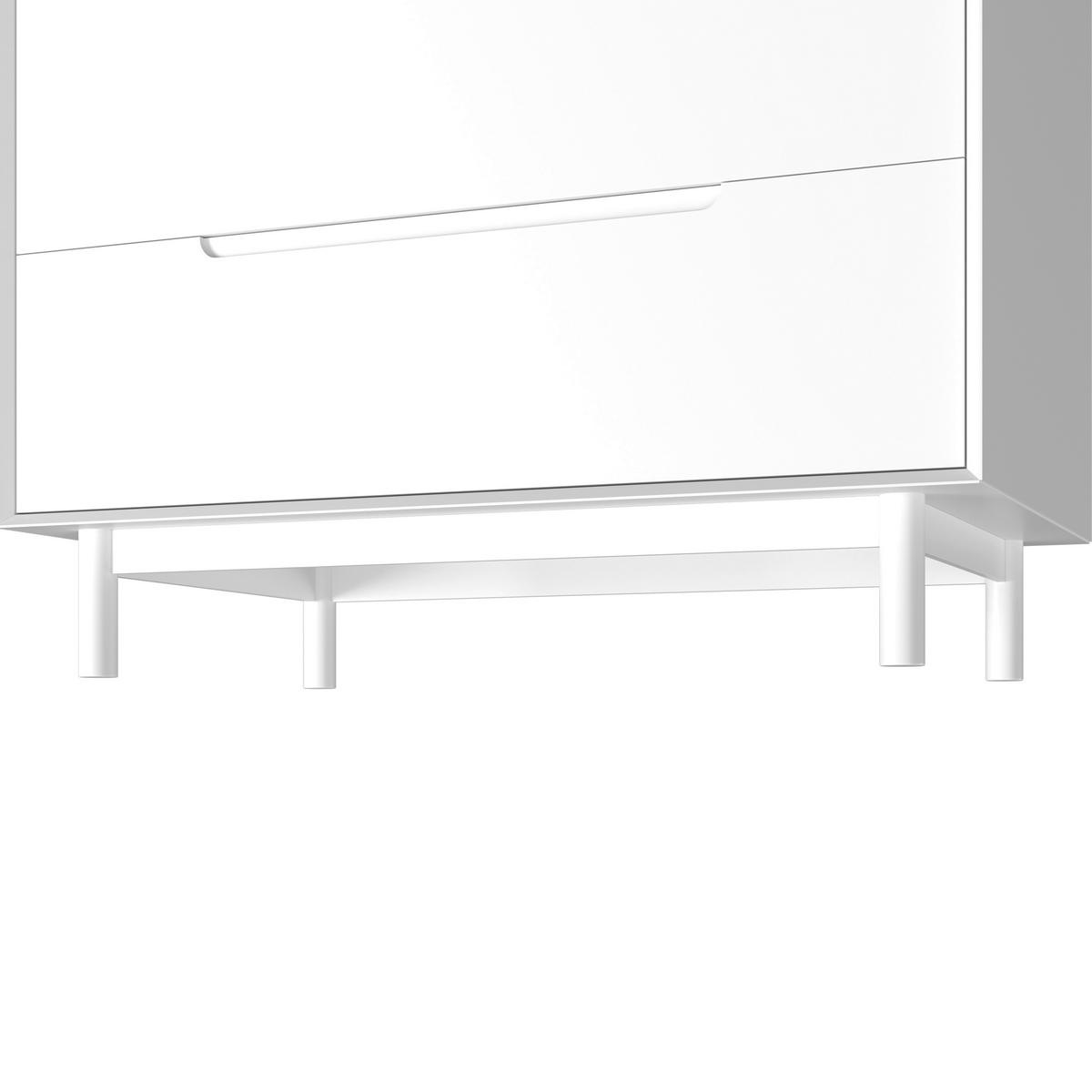 Šatníková skriňa MARLO š. cca 100 cm, dekor biela - biela, Modern, drevo/kompozitné drevo (100/223/60cm) - Bessagi Home