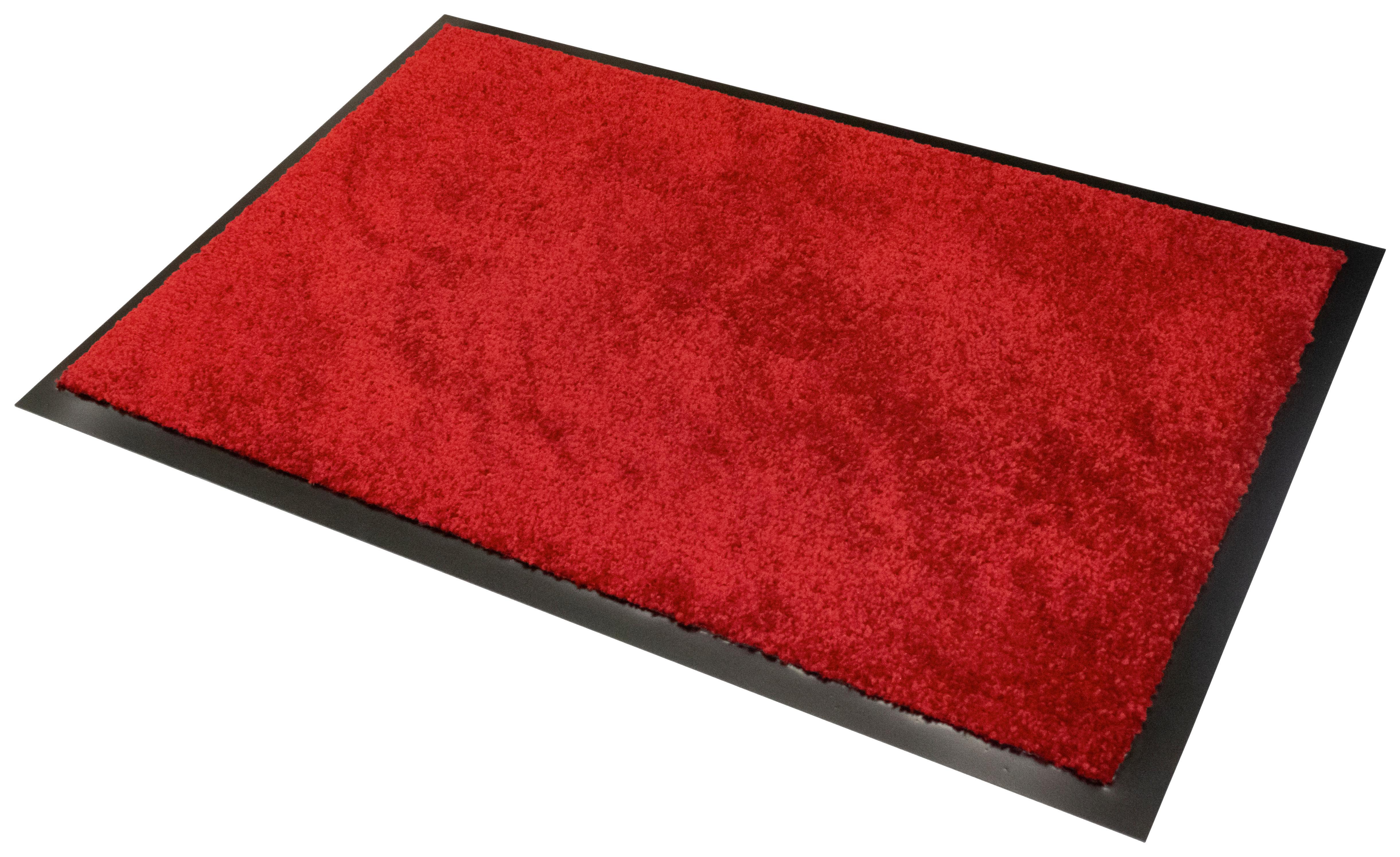 Lábtörlő Memphis Kb. 40/60cm - piros, Basics, textil (40/60cm)