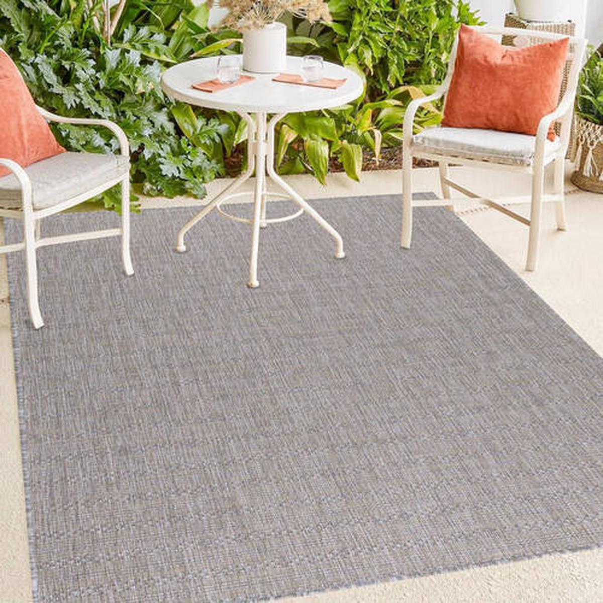Outdoorteppich Zagora - Beige/Grau, Basics, Textil (120/170cm) - Novel