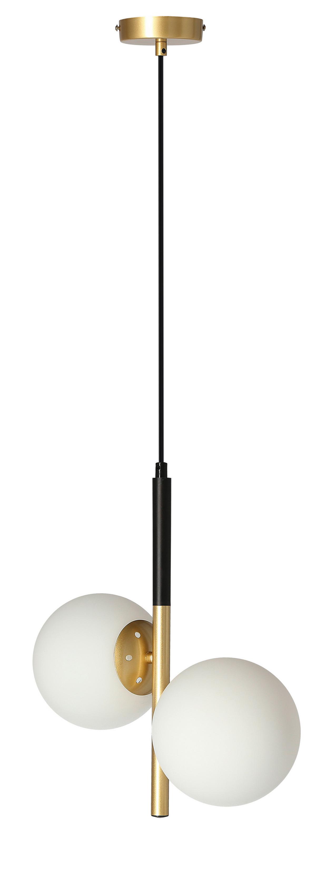 Hängeleuchte 32-01269 Duo - Goldfarben/Schwarz, Basics, Metall (32.5/15/115cm)