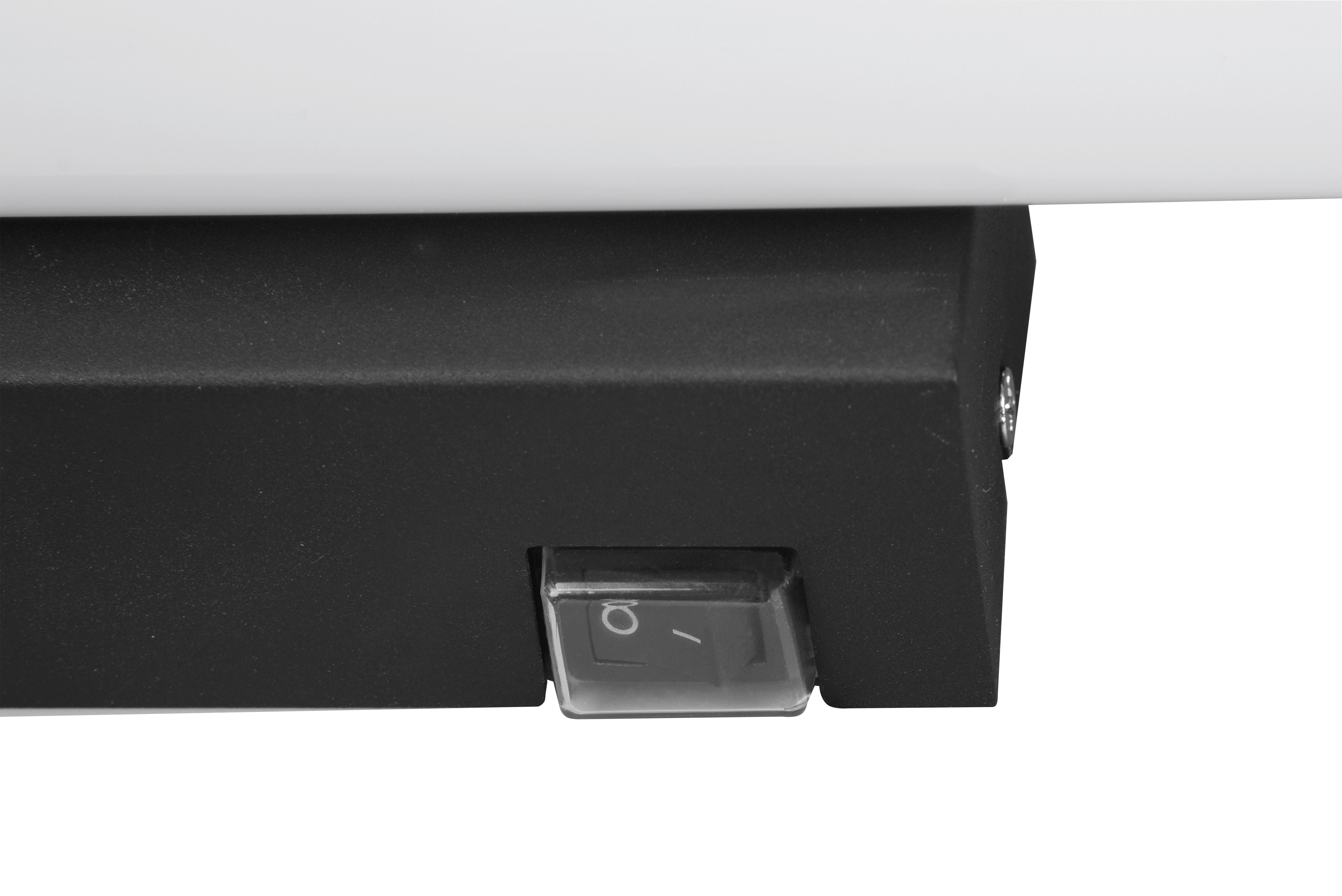 Led Bad-Wandleuchte Mattimo Ip44 mit Schalter, 1-Flammig - Schwarz/Weiß, Basics, Kunststoff/Metall (60/5,5cm) - Trio Leuchten