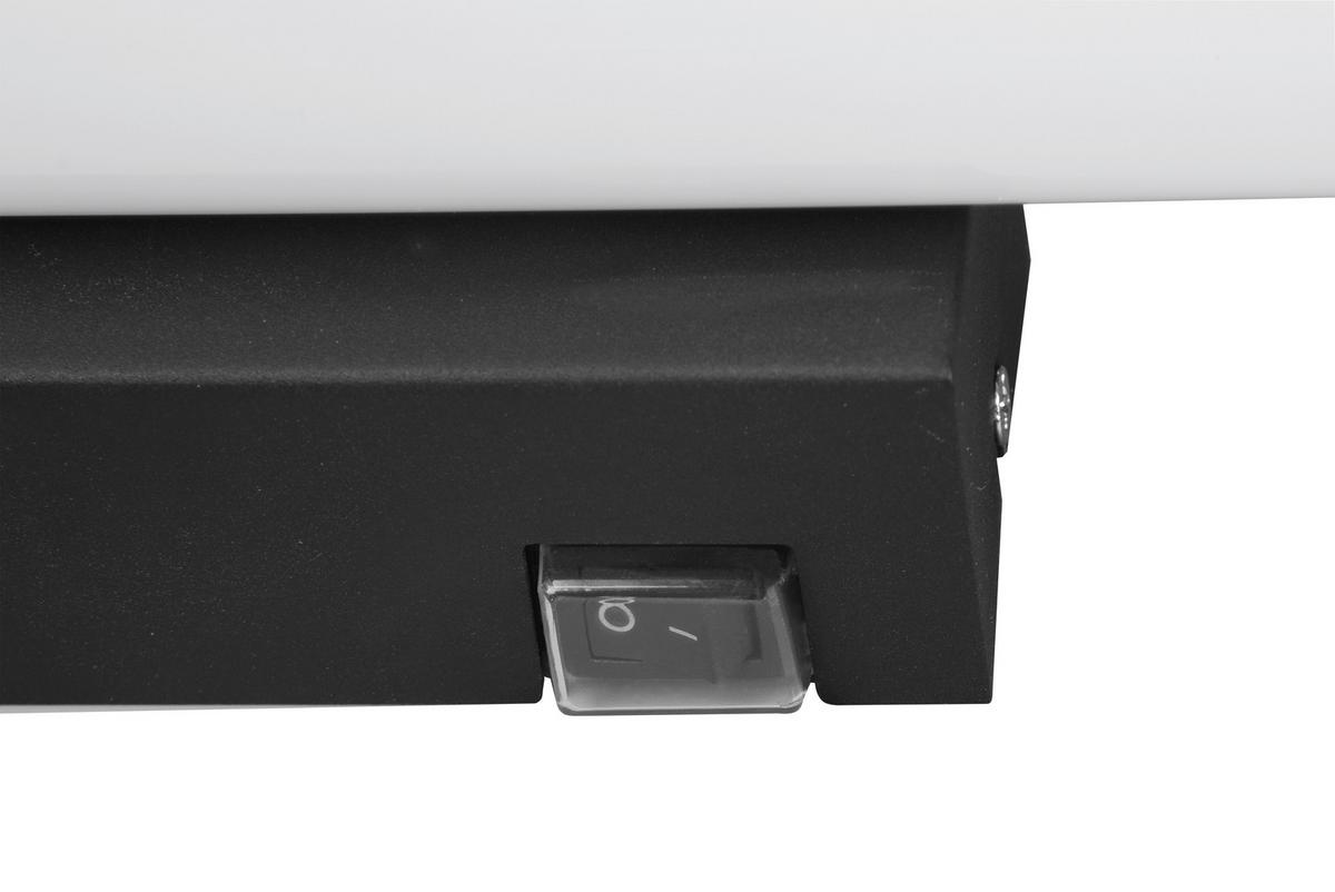 Led Bad-wandleuchte Mattimo Ip44 Warmweiß/tageslichtweiß - Schwarz/Weiß, Basics, Kunststoff/Metall (80/5,5cm) - Trio Leuchten