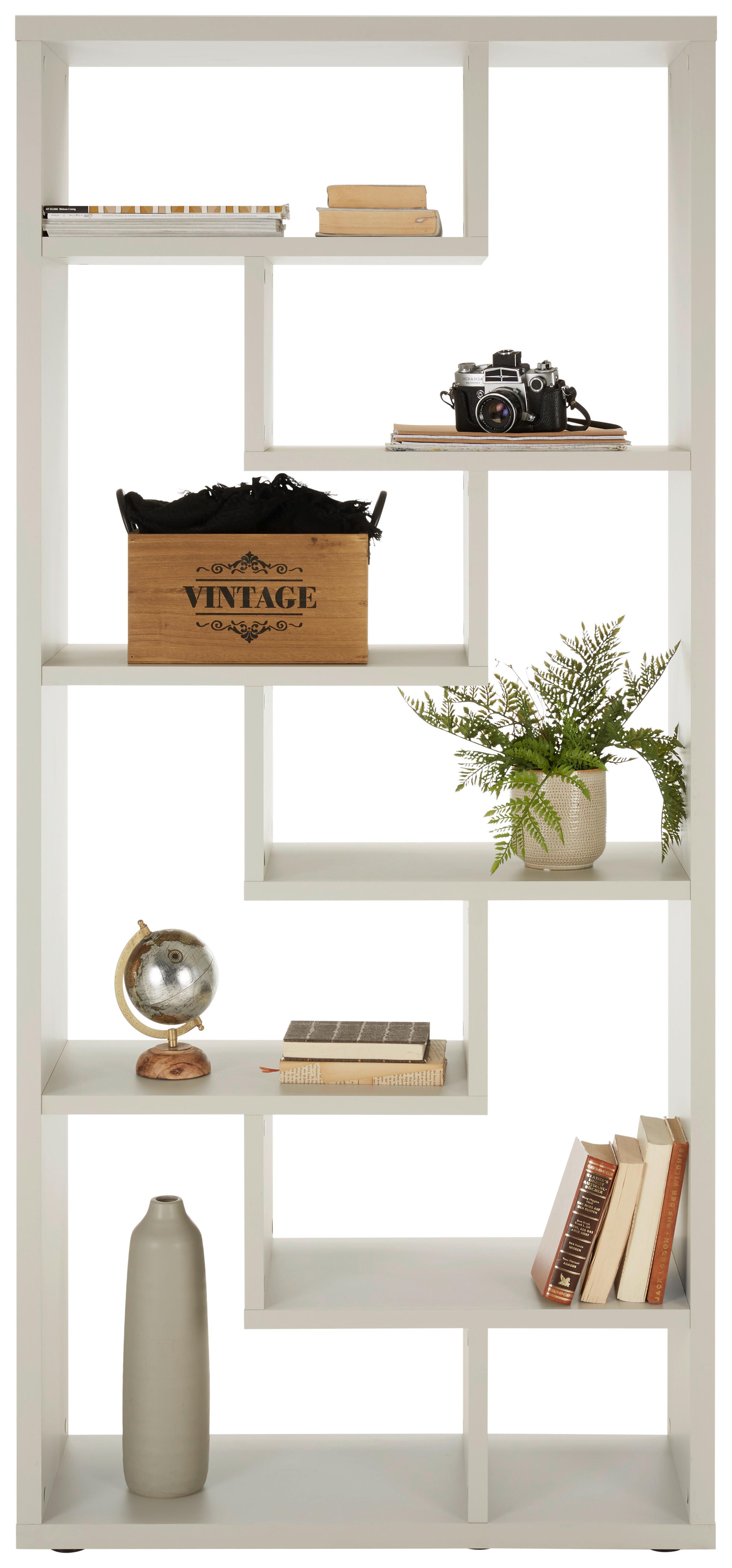 Vysoká dělící stěna Bounty, šedá - šedá/černá, Moderní, kompozitní dřevo/plast (90/199/33cm) - Premium Living