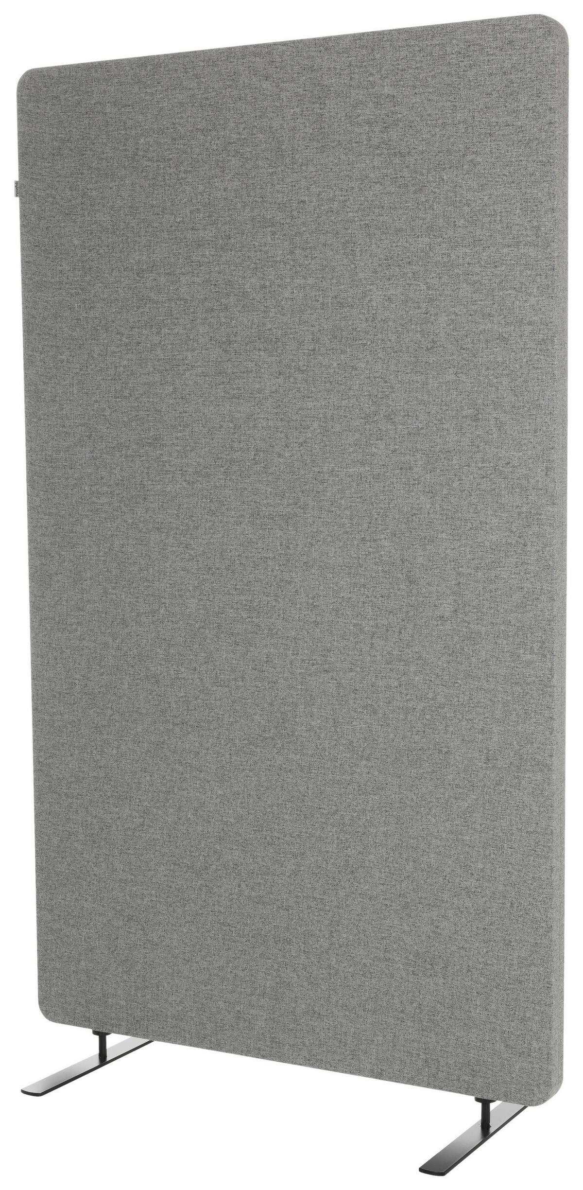 Trennwand Flexmiut Stand - Hellgrau, Basics, Kunststoff/Textil (80/142/35cm) - MID.YOU