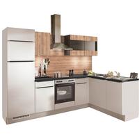 Eckküche Pn80/100 - Honigeiche/Kaschmir, Trend, Holzwerkstoff (275/175cm) - Pino