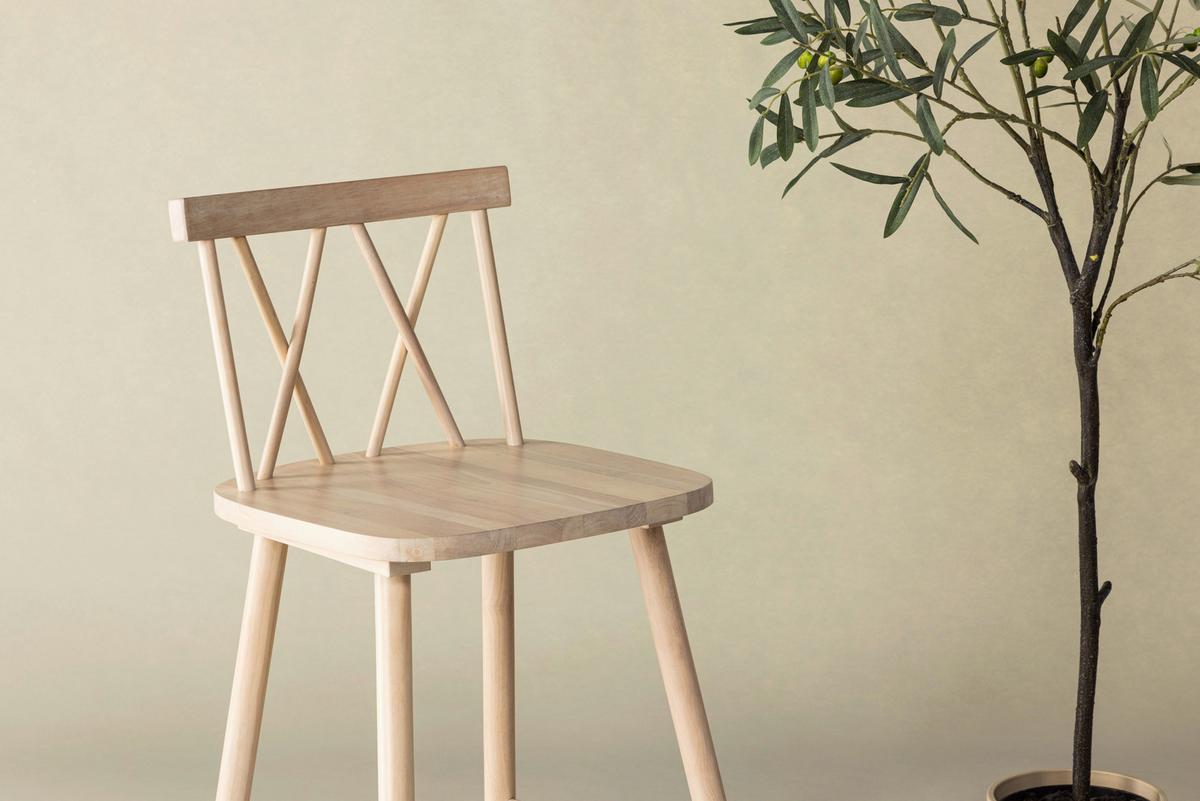 Barhocker-set Mollöström - Weiß, Design, Holz (43/90/44cm) - Livetastic