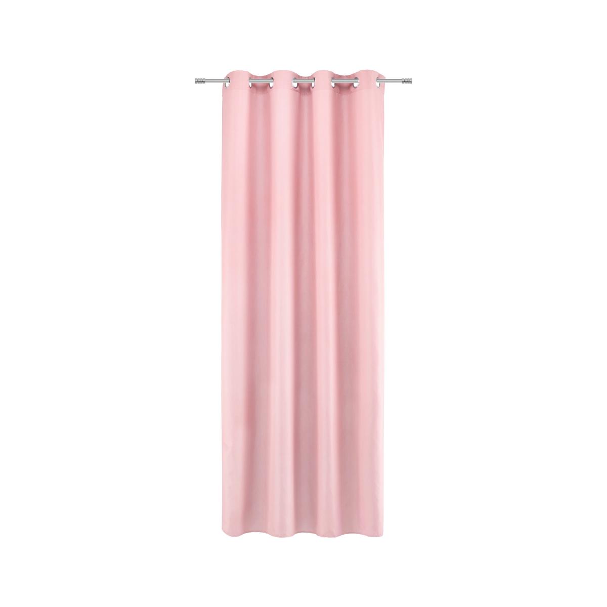 ZÁVĚS S OČKY ABBY -JUB- - růžová, Konvenční, textil (140/235cm) - Modern Living