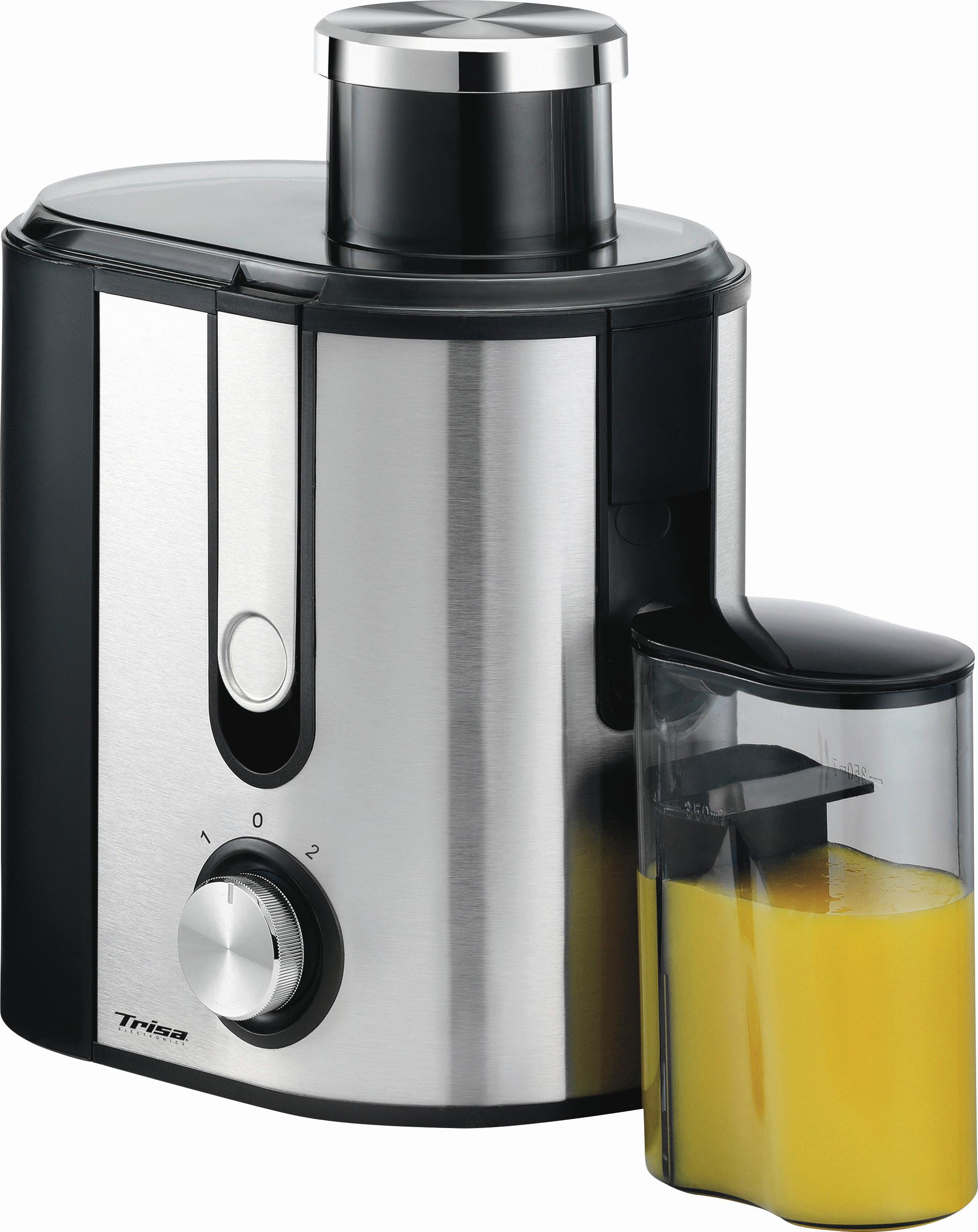 Trisa Entsafter 7006.7510 - Silberfarben/Schwarz, Design, Kunststoff/Metall (23.5/15.5/27cm) - Trisa Electronics