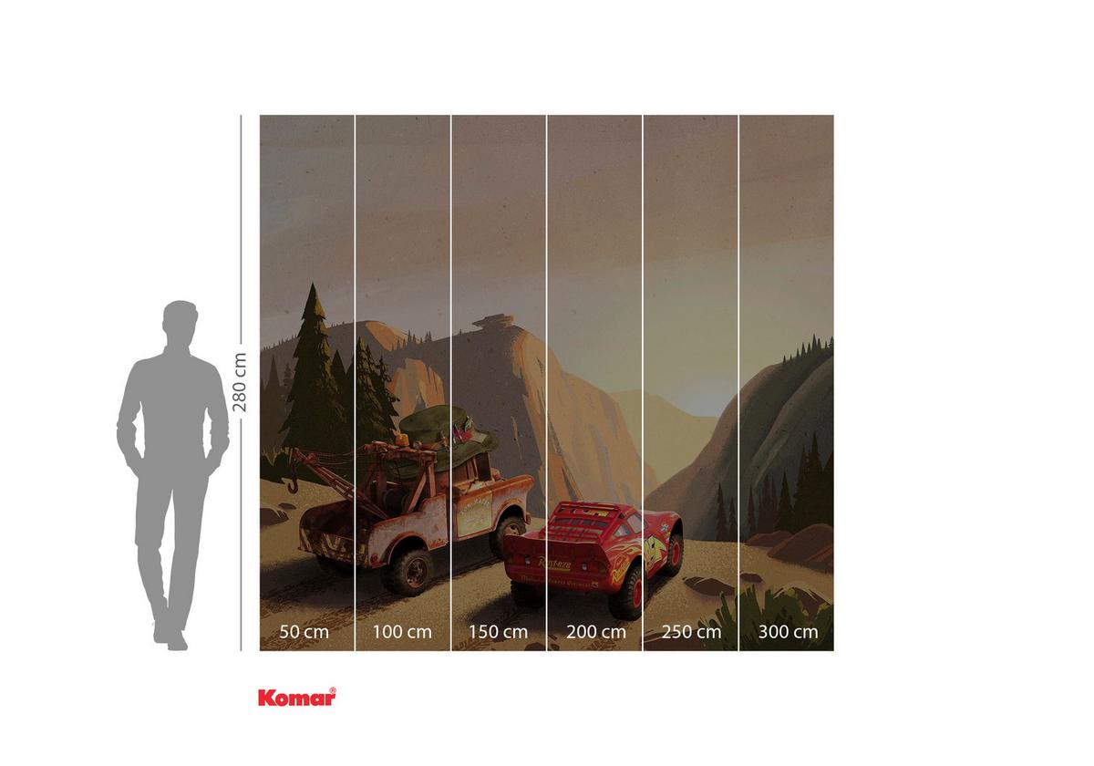Fototapete Cars Sundown - Multicolor, Trend, Papier (300/280cm)