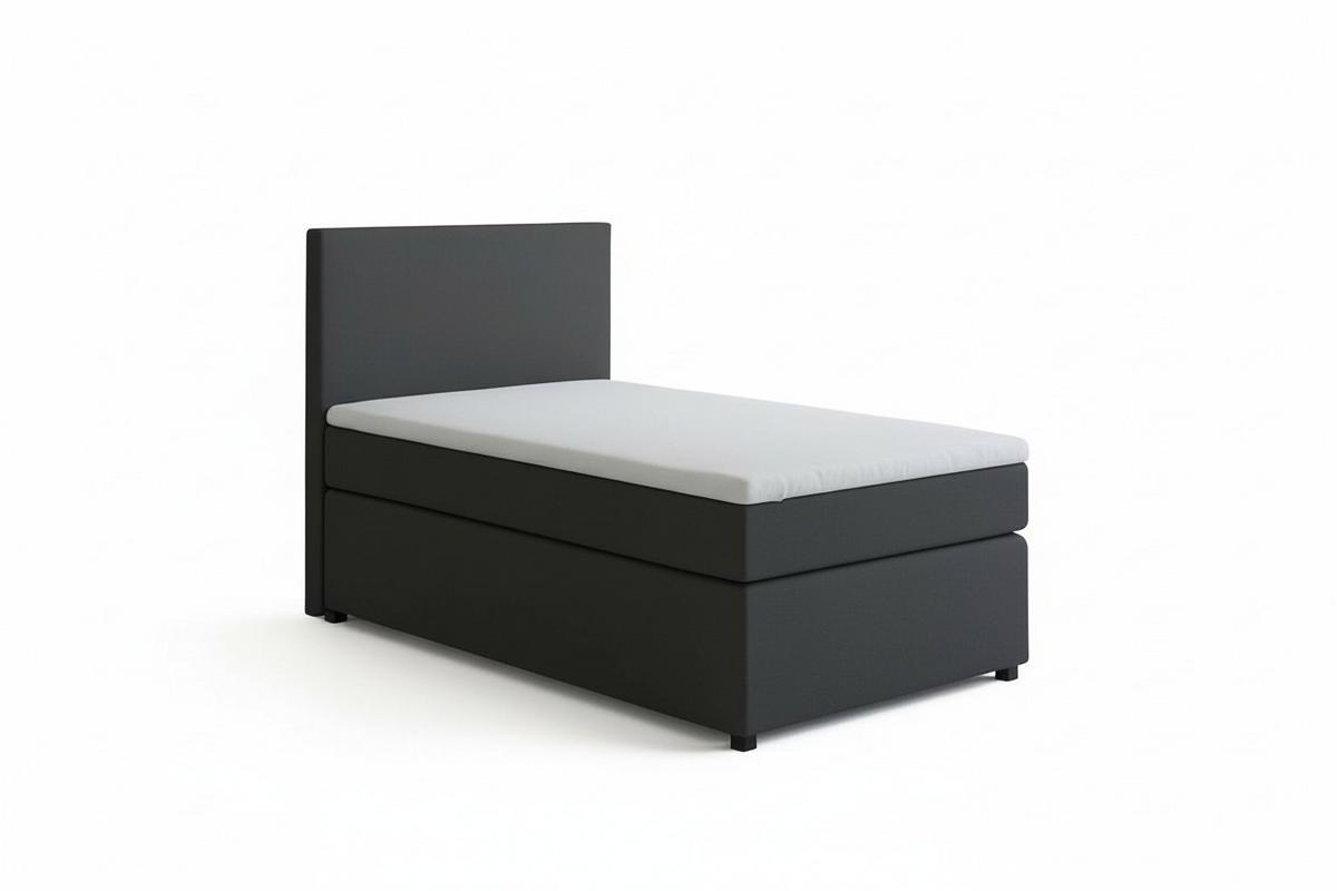 Boxspringbett Togo 90 90x200 cm Anthrazit - Anthrazit/Schwarz, MODERN, Holzwerkstoff/Textil (90/200cm) - MID.YOU