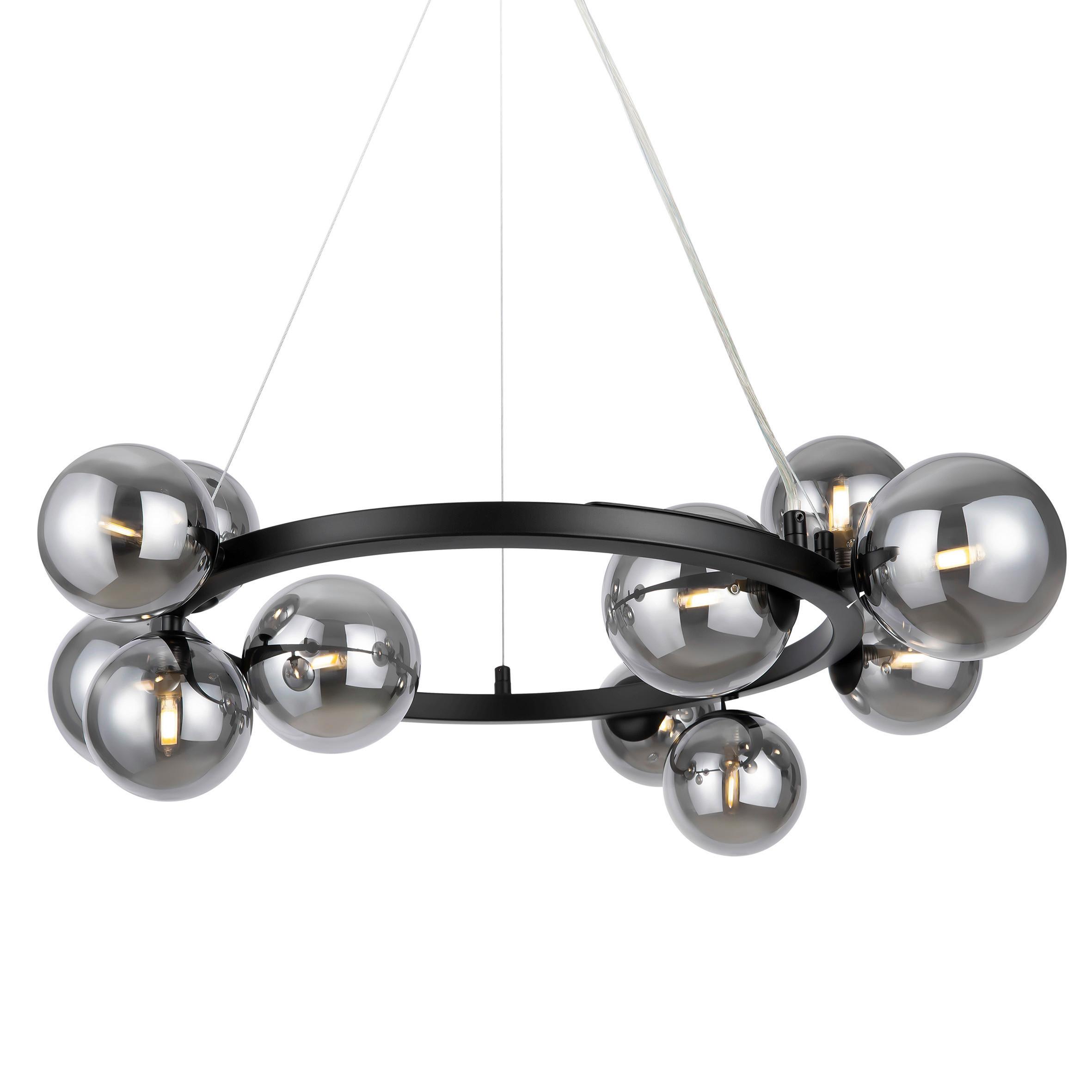 Pendelleuchte Dallas - Schwarz, Trend, Glas/Metall (25/137/67cm) - MAYTONI