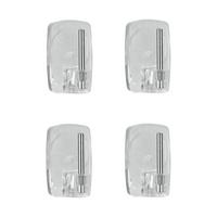 Selbstklebehaken Makena, 4er B/h/t: Ca. 6,8/16/1,5 Cm - Transparent, Basics, Kunststoff (6,80/16/1,5cm) - Metaltex