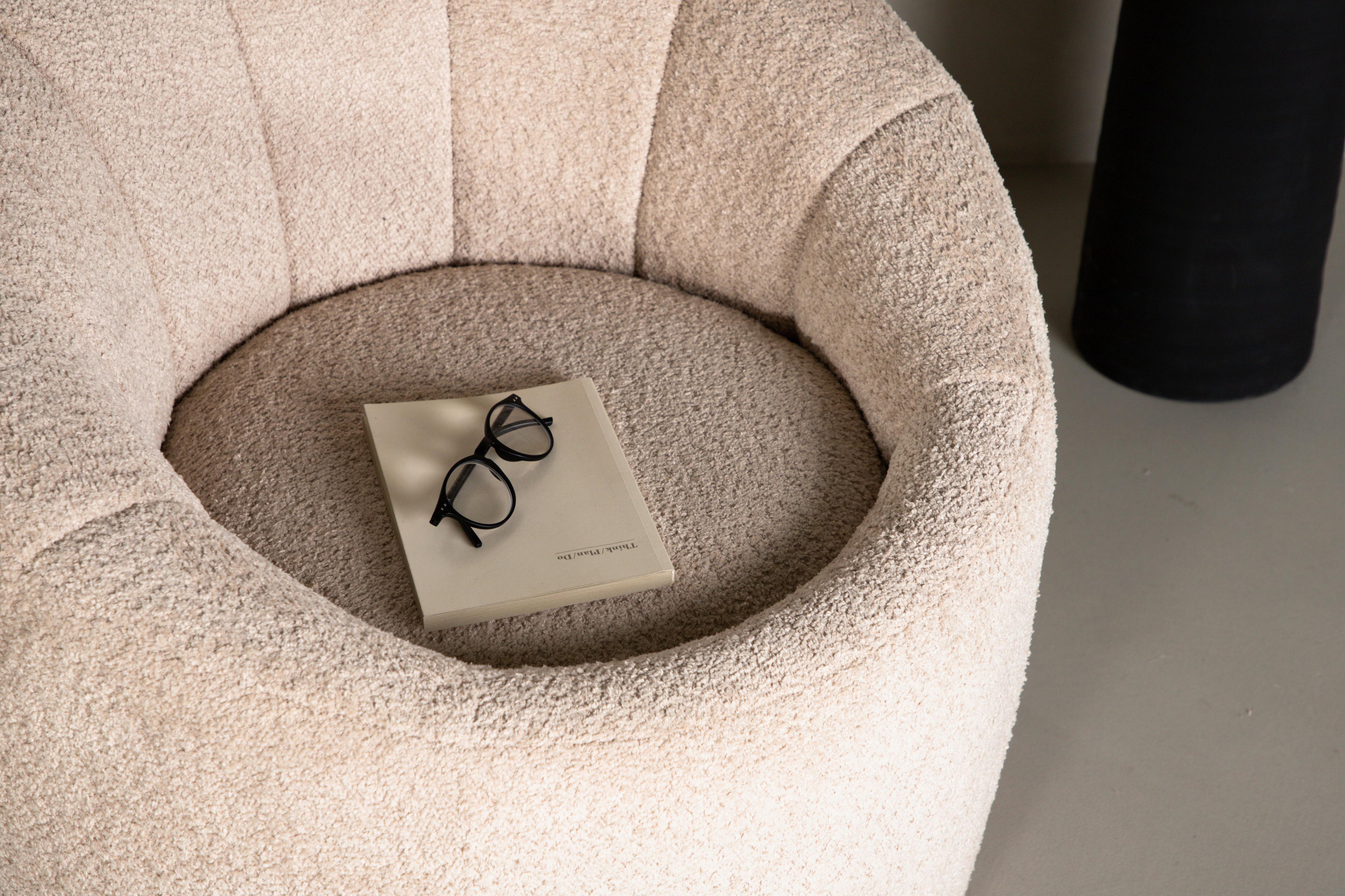 Sessel Warren - Beige, Design, Textil (77/72/80cm) - Livetastic