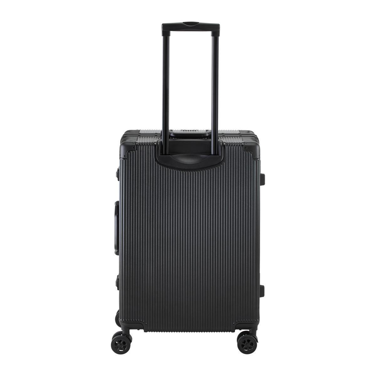 Cestovní kufr MIAMI -M- - černá, Moderní, kov/textil (44/27/68cm) - Mömax