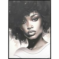 Obraz na plátne Denise, 100/140cm - čierna/biela, Modern, drevo/textil (100/140cm) - Premium Living