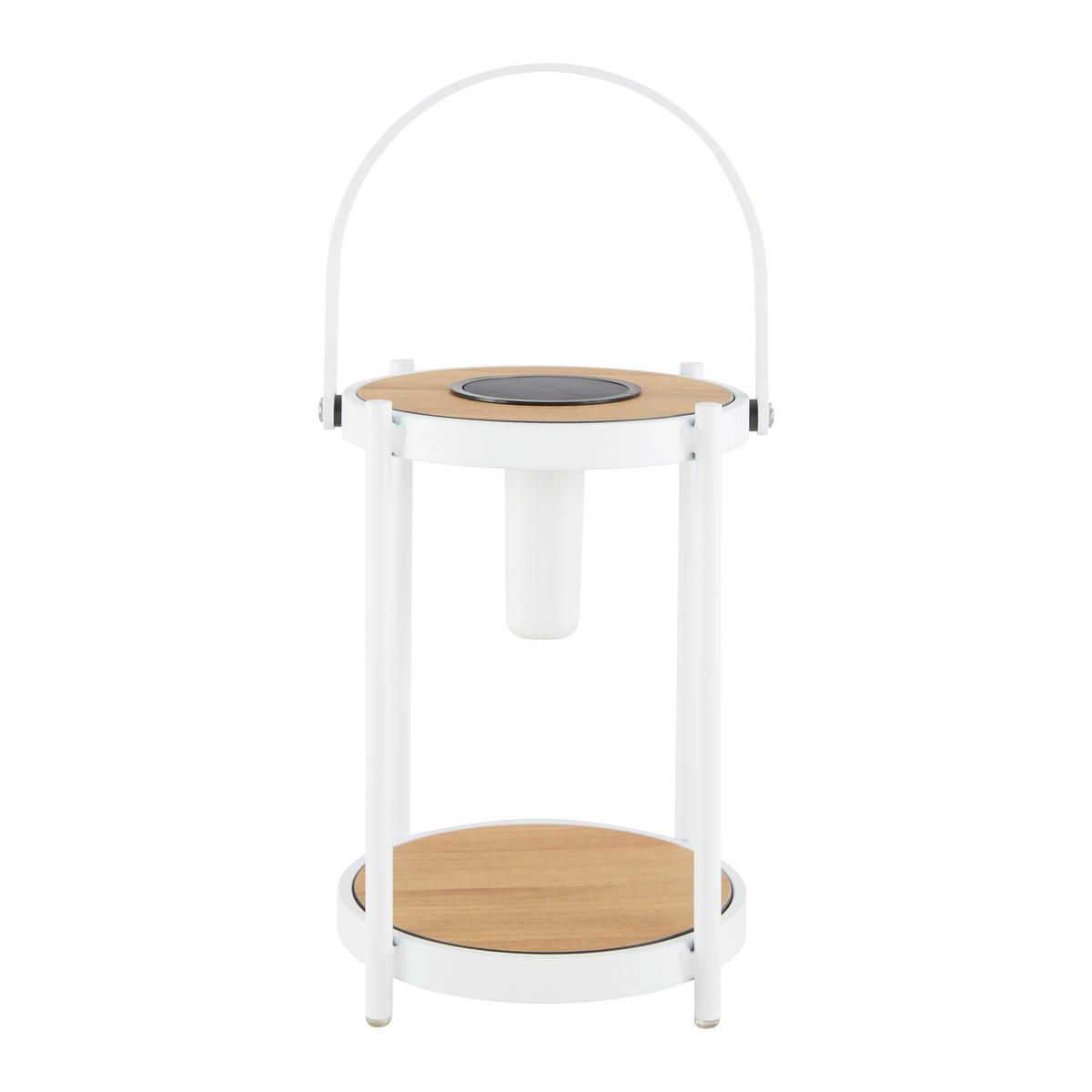 Solárne svietidlo PIOLA biele - biela, Modern, kov/plast (20/29/20cm) - Bessagi Garden