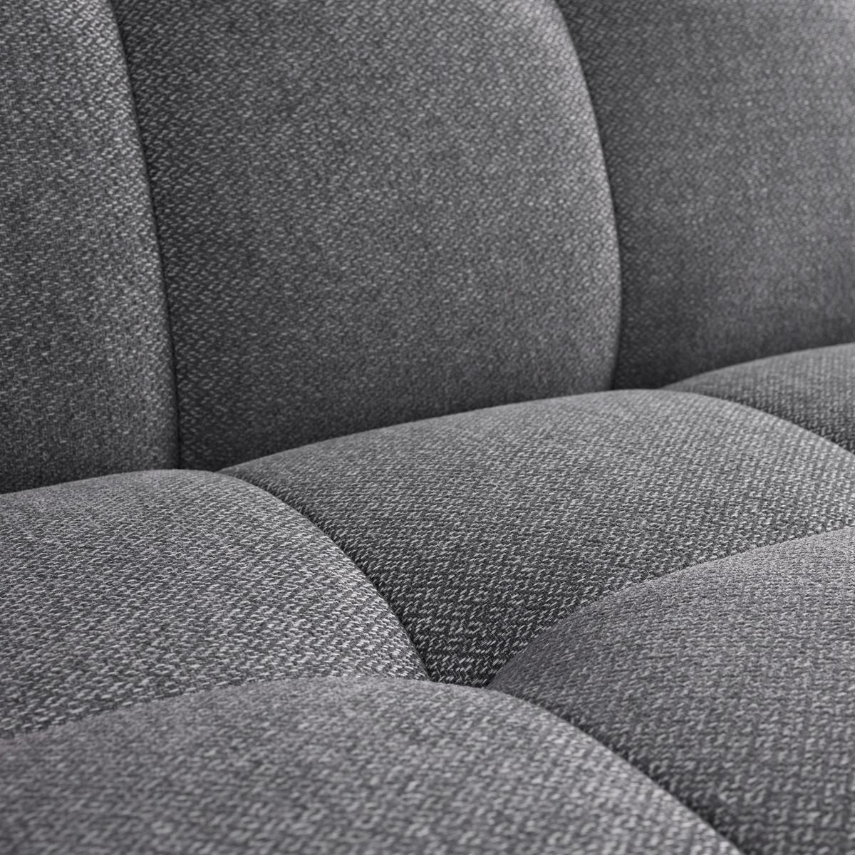 Rozkladacia pohovka Camilla svetlosivá - svetlosivá/tmavohnedá, Modern, drevo/textil (186/90/106cm) - Bessagi Home