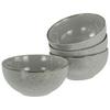 Schüsselset Nature Collection Stone, 4--Teilig., Grau - Grau, Design, Keramik - Creatable