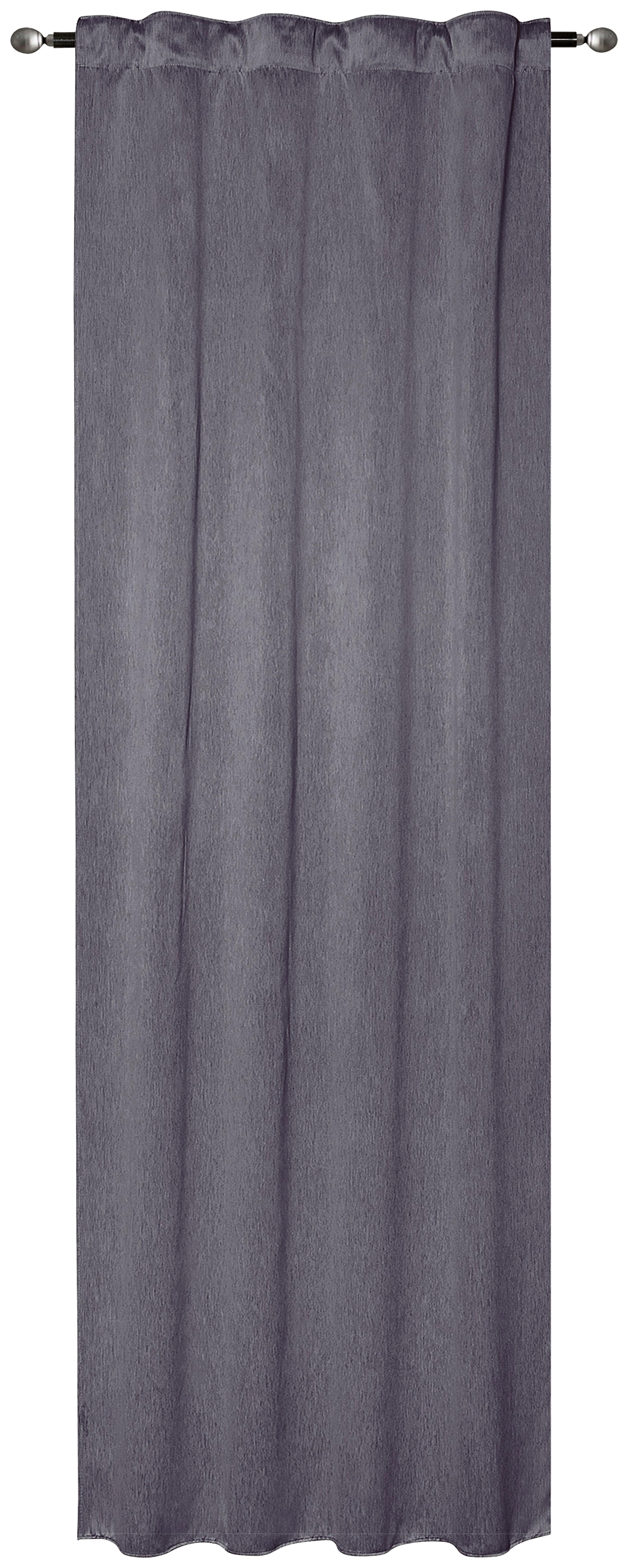 Verdunkelungsvorhang Mara - Anthrazit, ROMANTIK / LANDHAUS, Textil (135/245cm) - James Wood